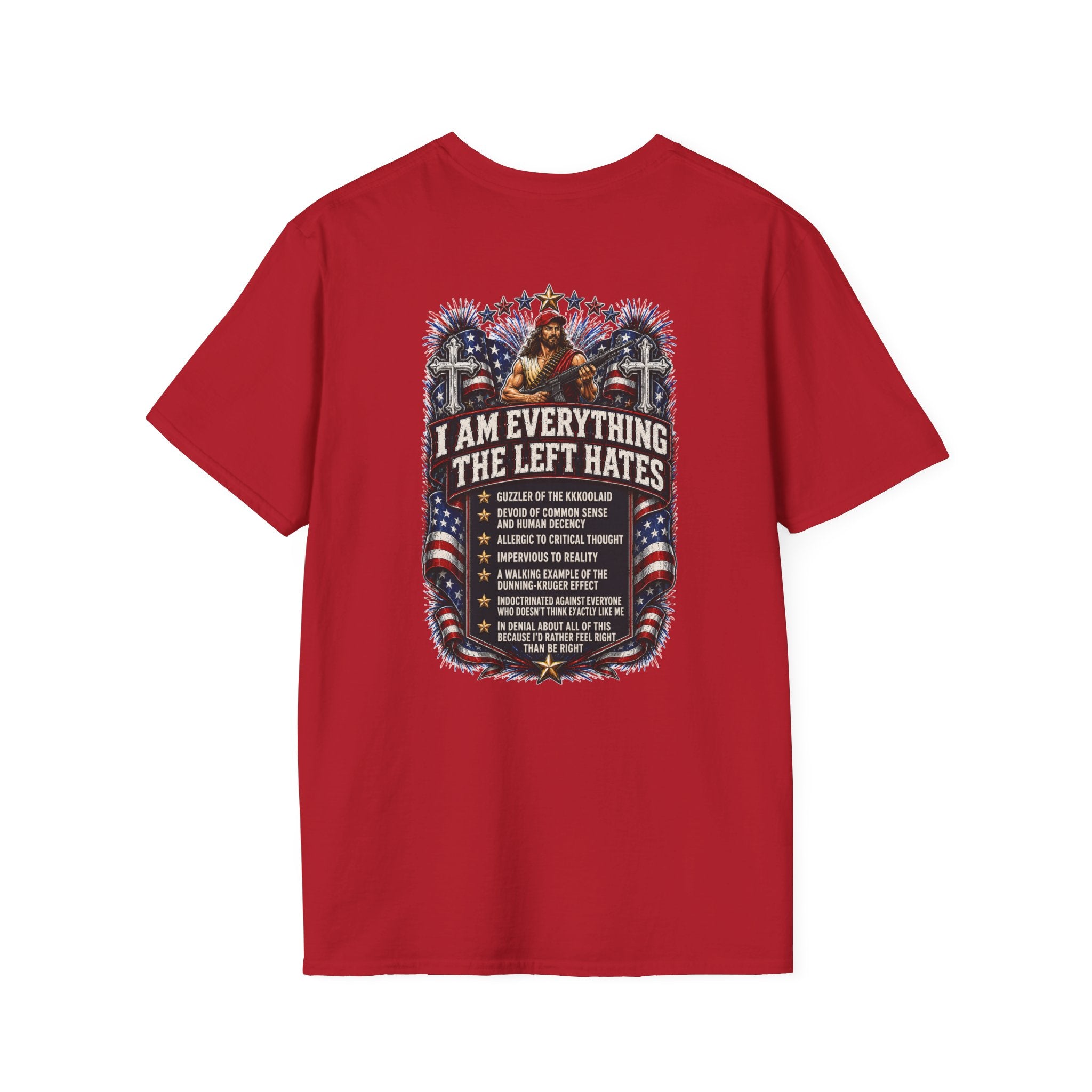 Star Spangled Awesome Graphic Tee ("Proud to Be Delusional Bootlicking Nazi Trash")