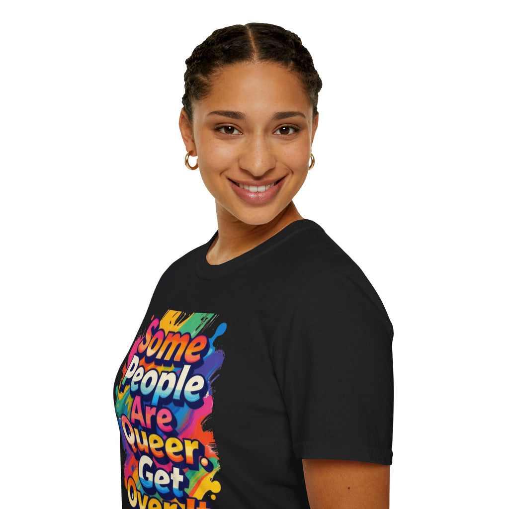 Some People Are Queer T-Shirt Rainbow Graphic