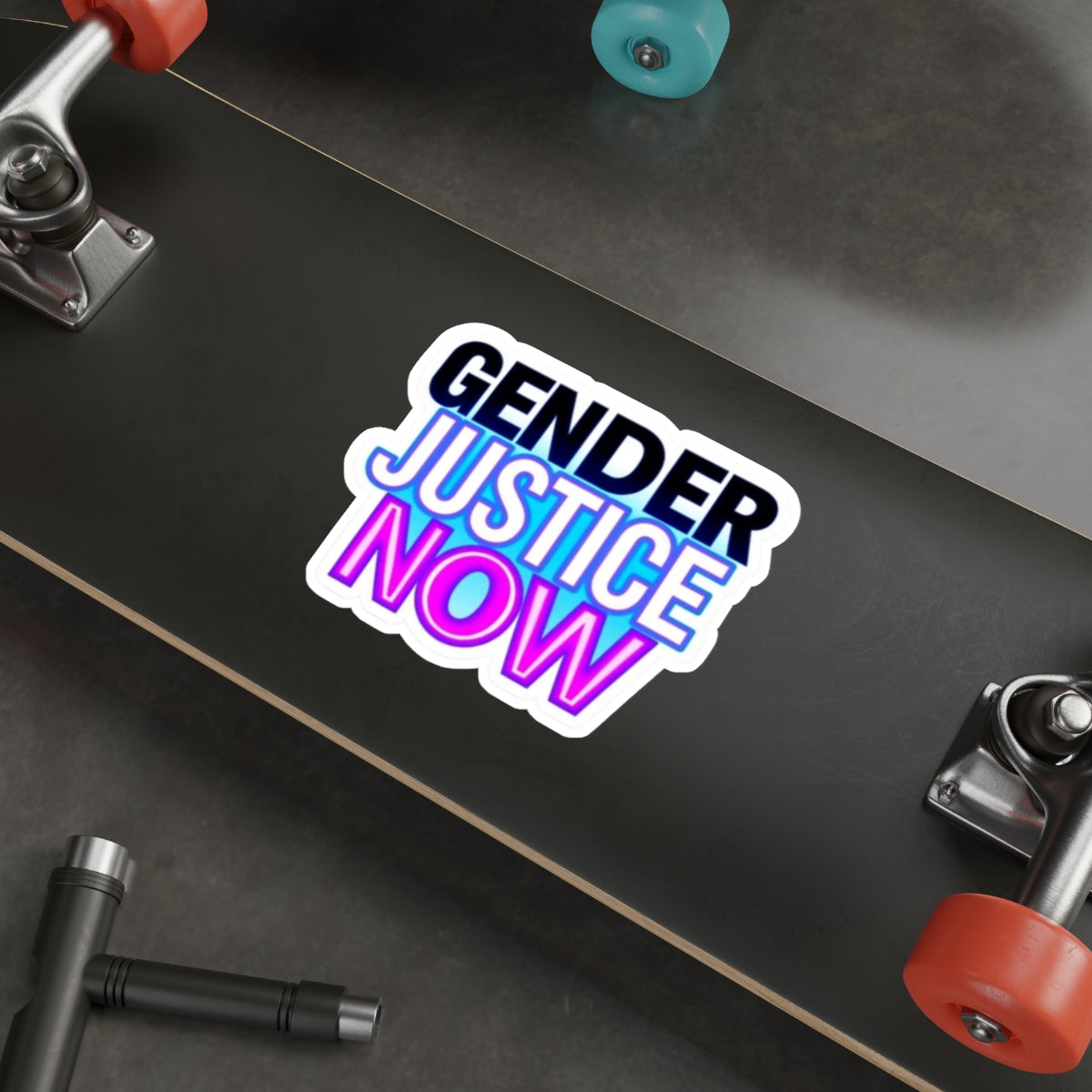 Die-Cut Stickers - GENDER JUSTICE NOW - EqualiTees.Me