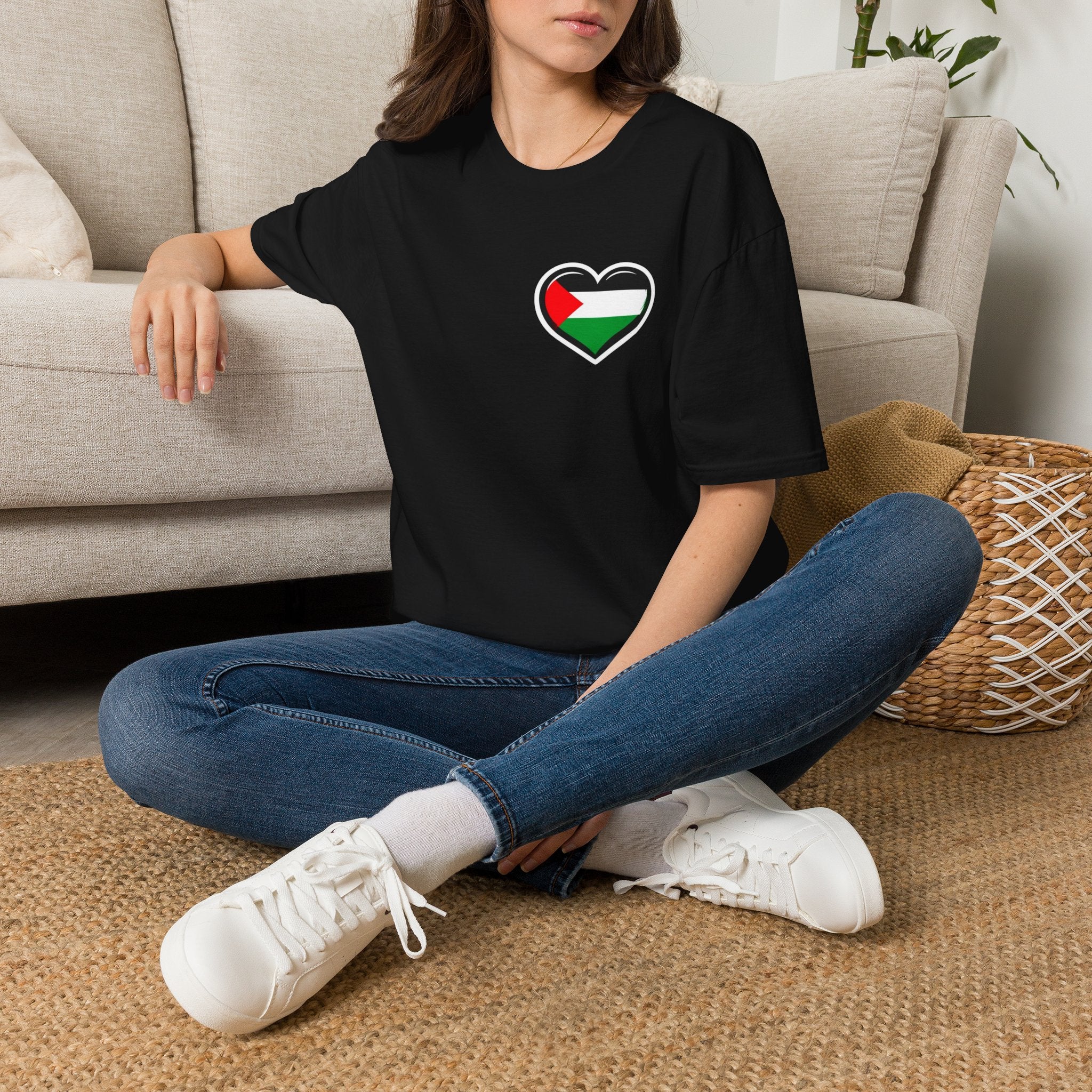 Camiseta unisex de estilo suave: "Apoya a Gaza y todos somos Palestina".