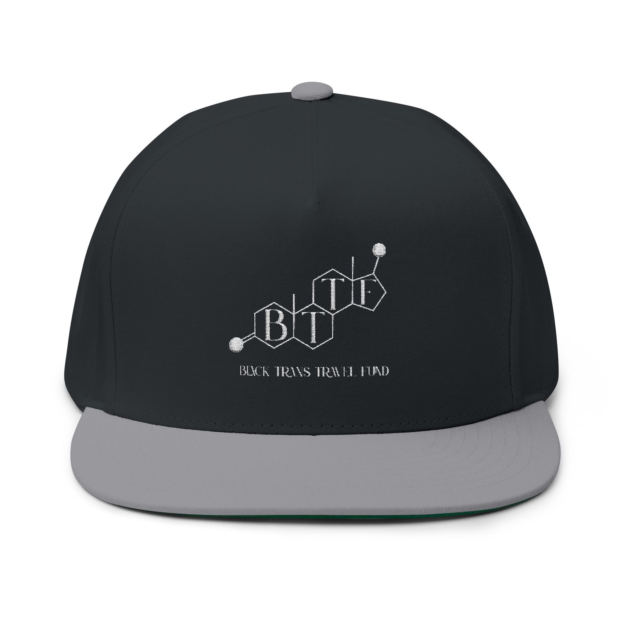 BTTF - Black Trans Travel Fund Embroidered Logo Flat Bill Cap