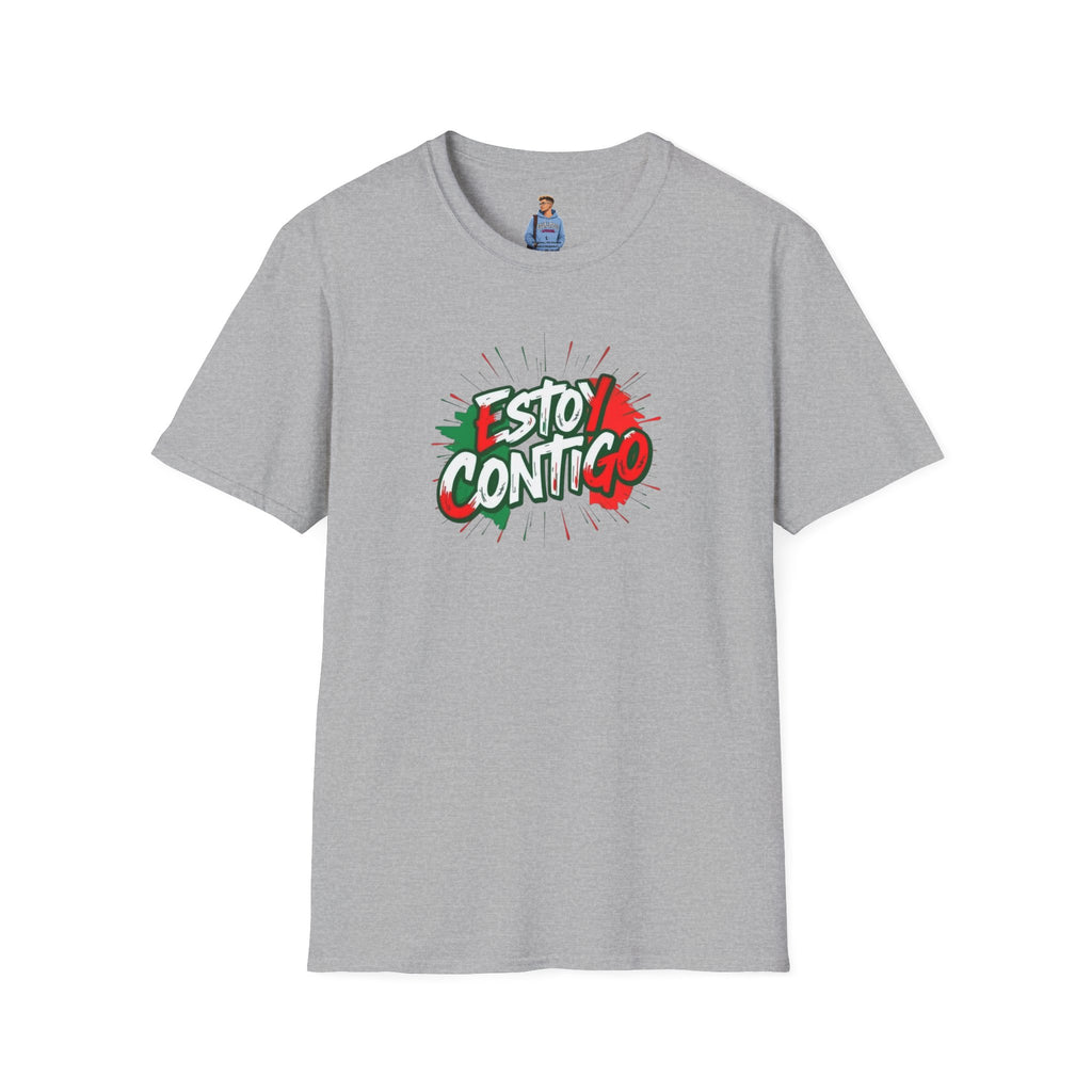 Estoy Contigo (I Am With You) Los inmigrantes hacen grande a Estados Unidos Camiseta unisex de estilo suave Camiseta clásica de protesta