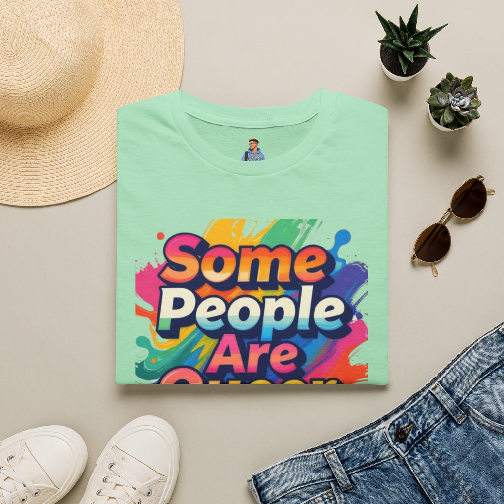 Some People Are Queer T-Shirt Rainbow Graphic