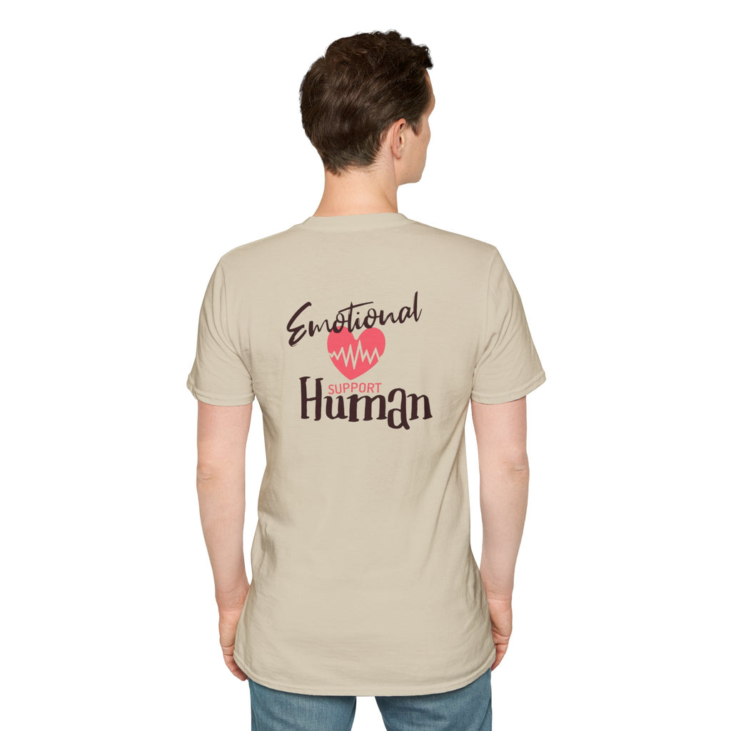 Camiseta unisex de estilo suave con mensaje de apoyo emocional