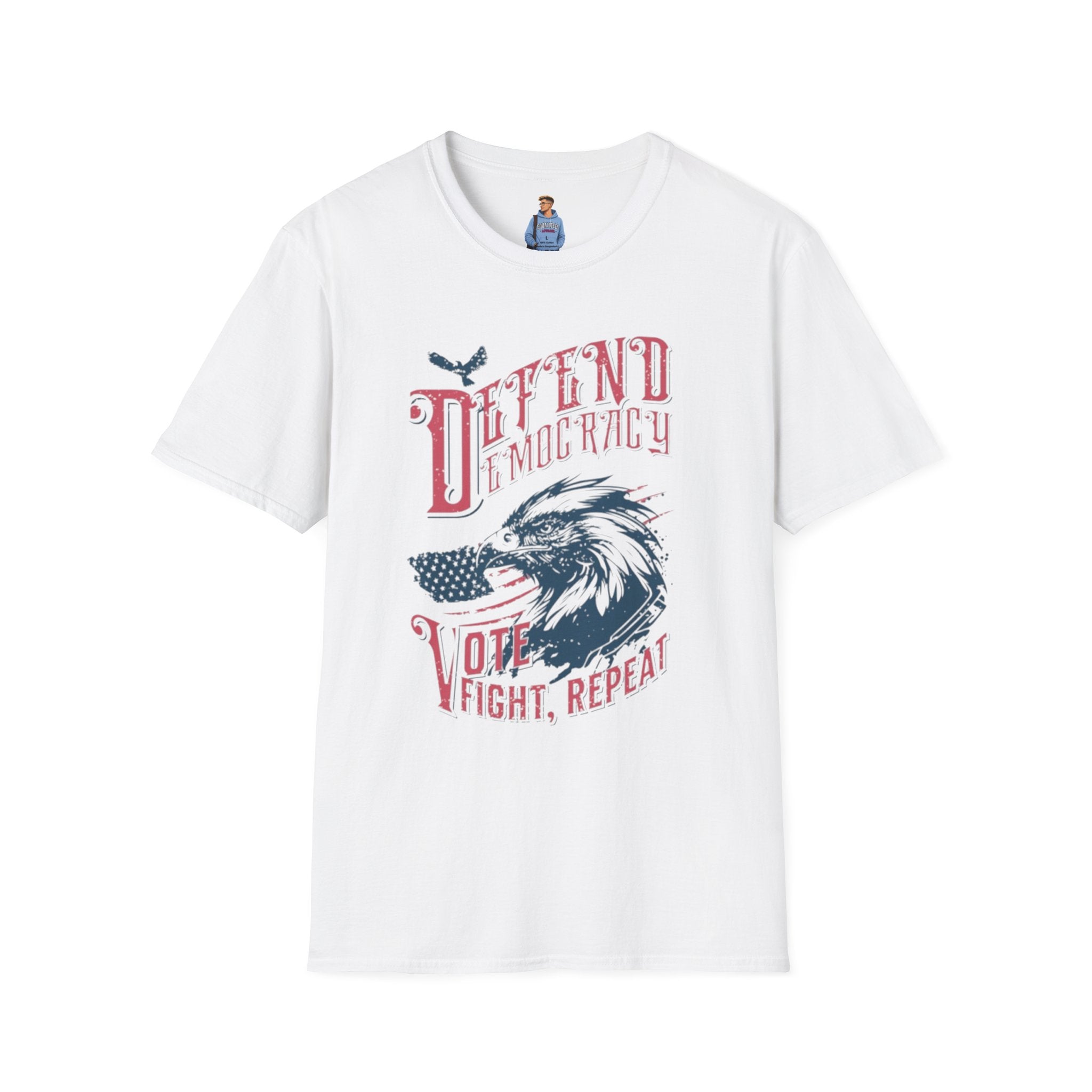 Camiseta unisex Defendiendo la democracia