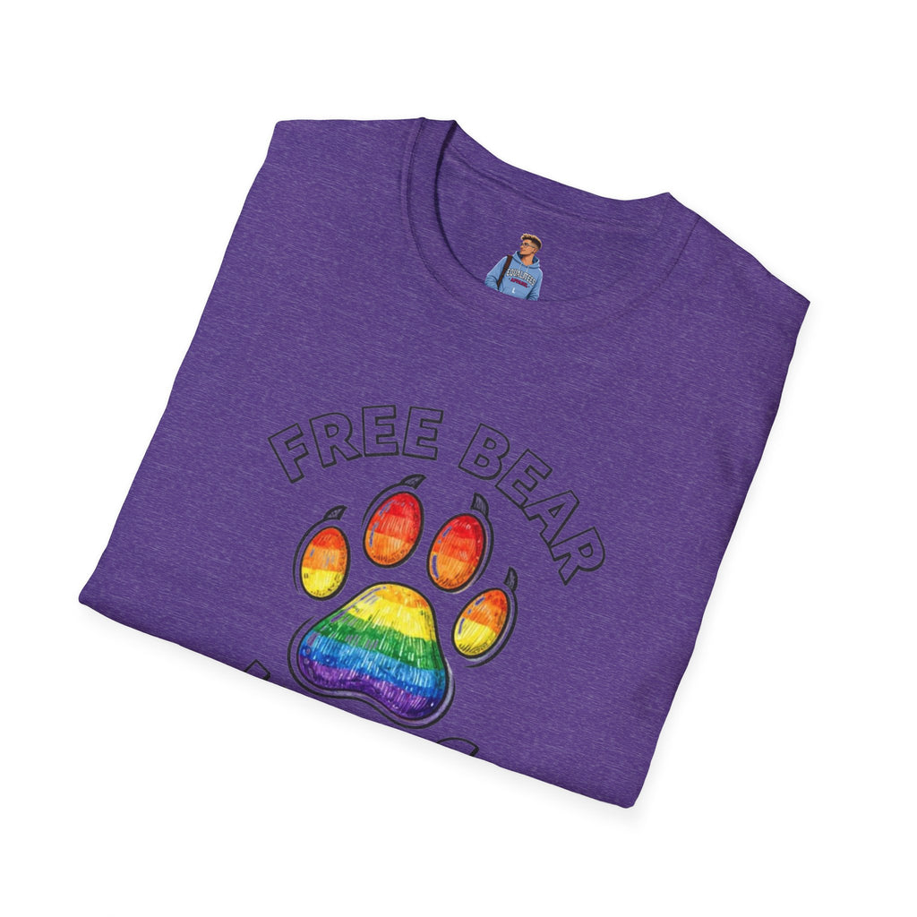 Free Bear Hugs Rainbow Paw T-Shirt