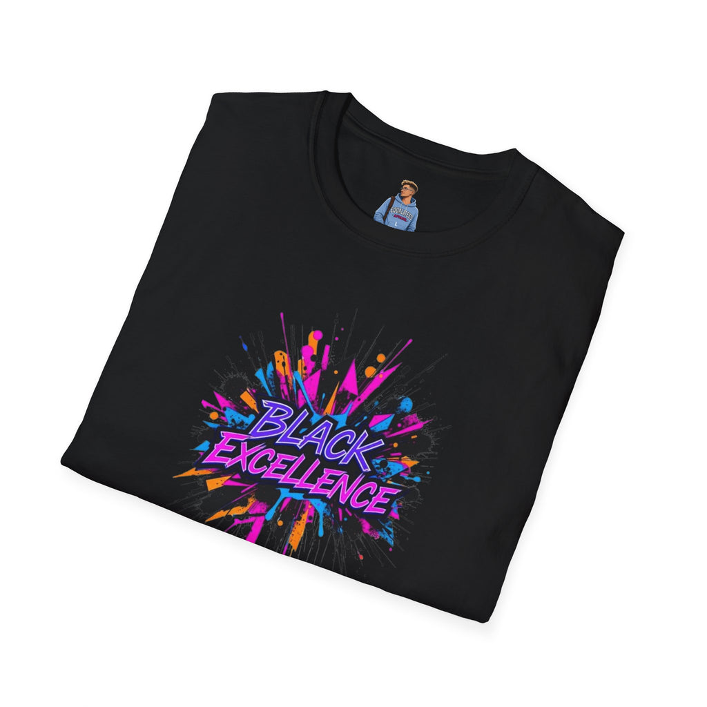 Unisex Softstyle T-Shirt - Black Excellence Graphic Tee