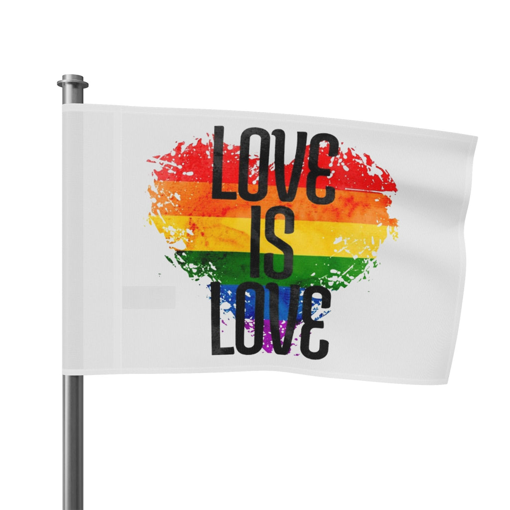 Love is Love Pride Flag - Aesthetic LGBTQ+ Banner for Celebration & Home Decor - EqualiTees.Me
