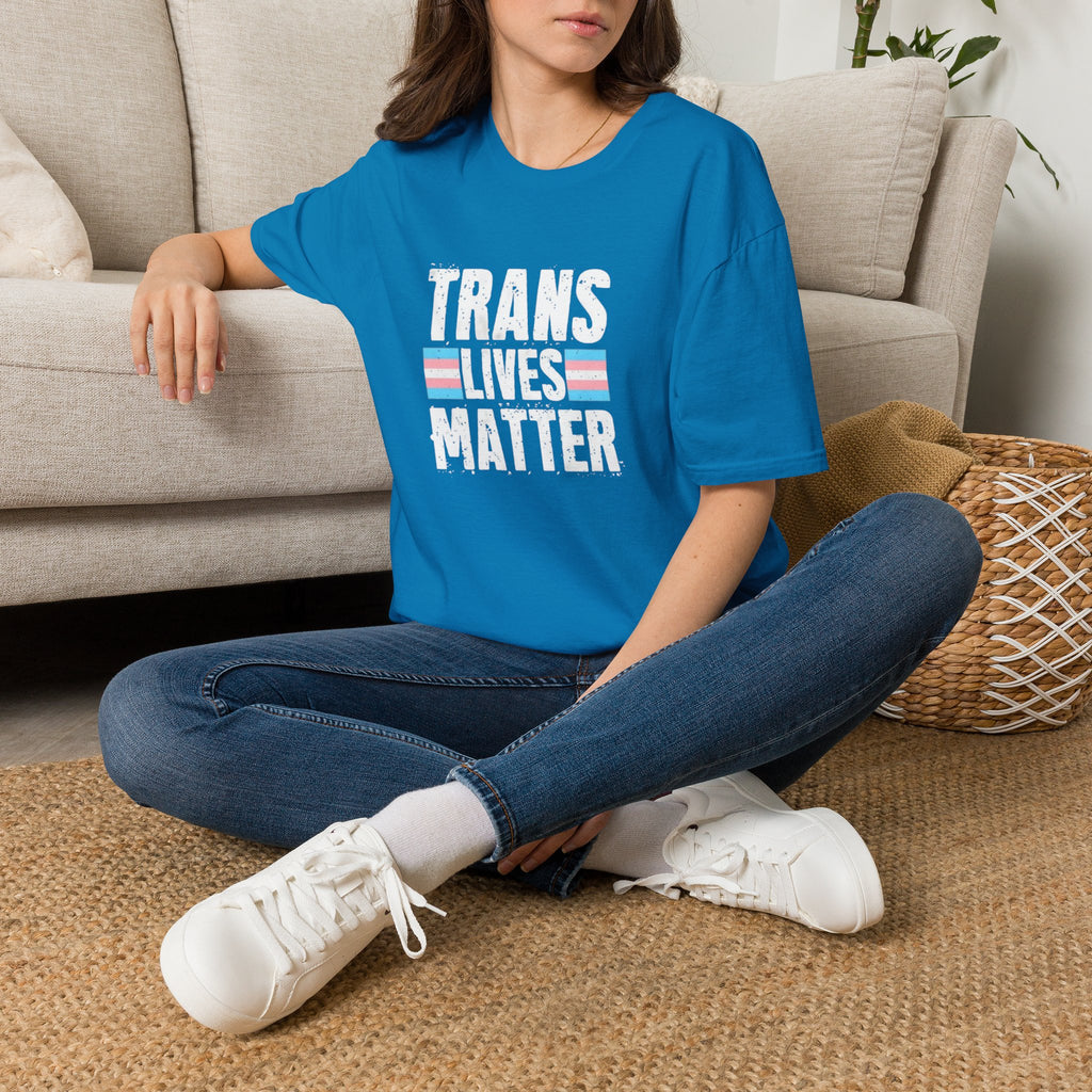 Trans Lives Matter Unisex Softstyle T-Shirt - Support LGBTQ+ Rights