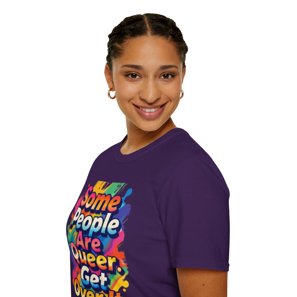 Some People Are Queer T-Shirt Rainbow Graphic