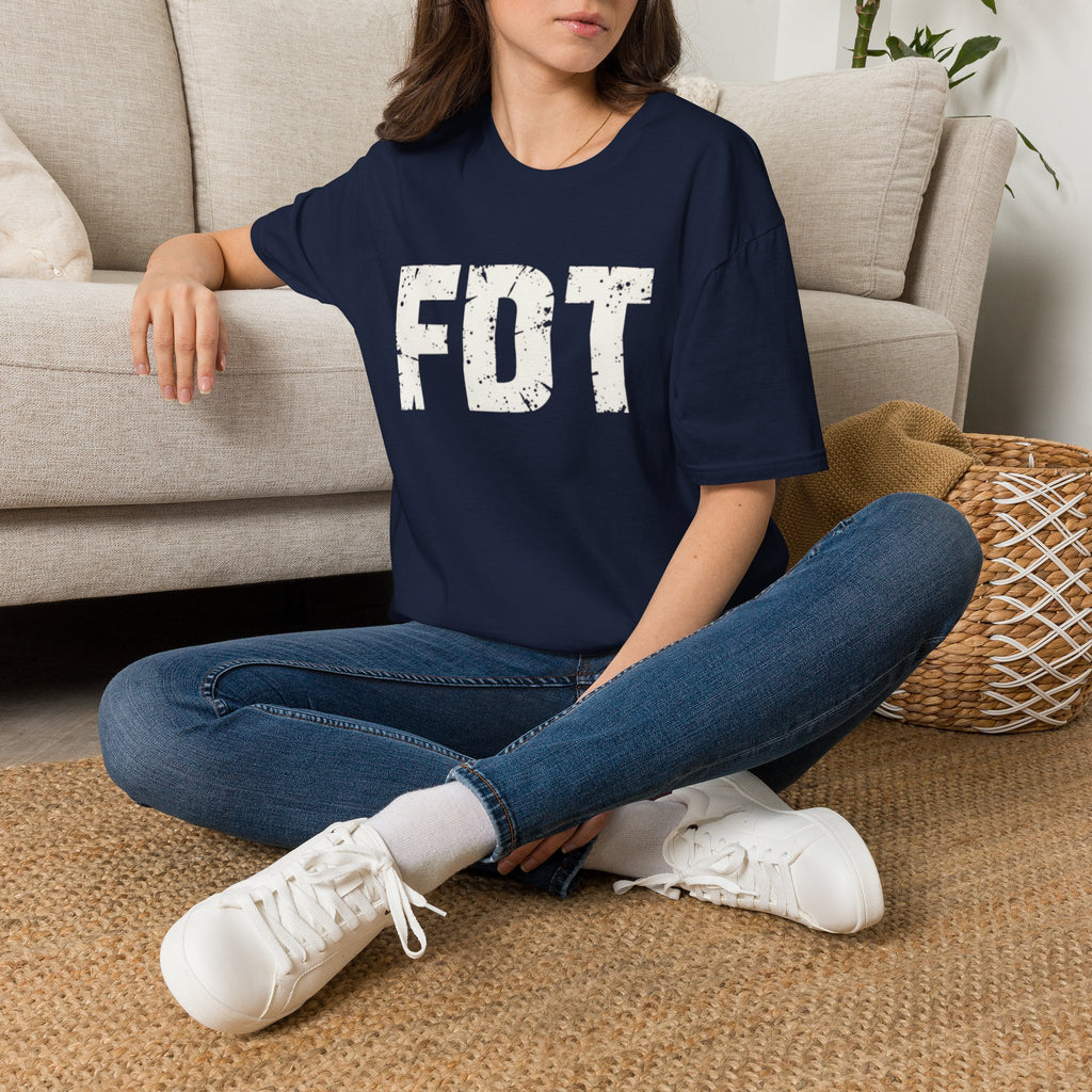 FDT Political Protest Distressed Graphic T-Shirt