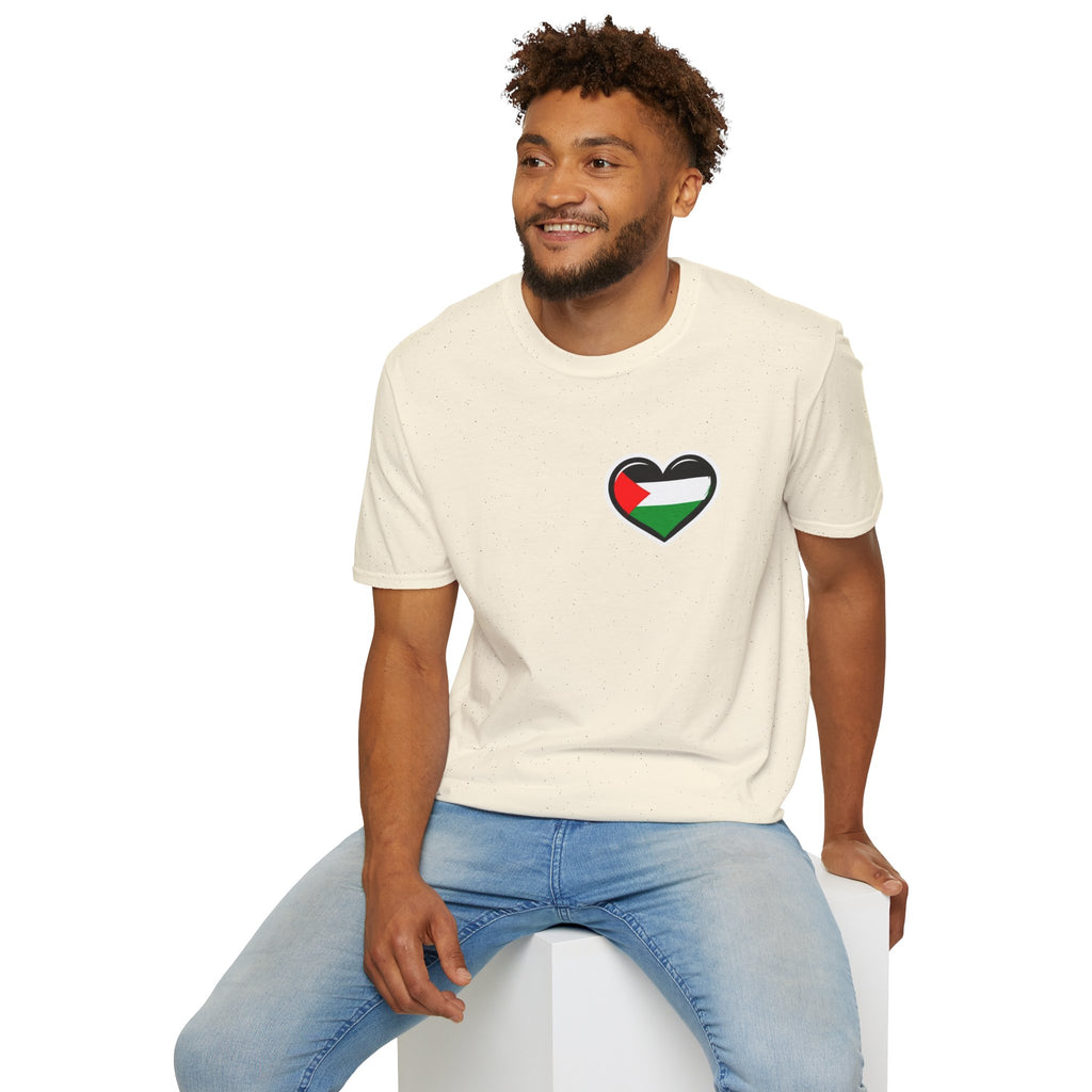 Camiseta unisex de estilo suave: "Apoya a Gaza y todos somos Palestina".