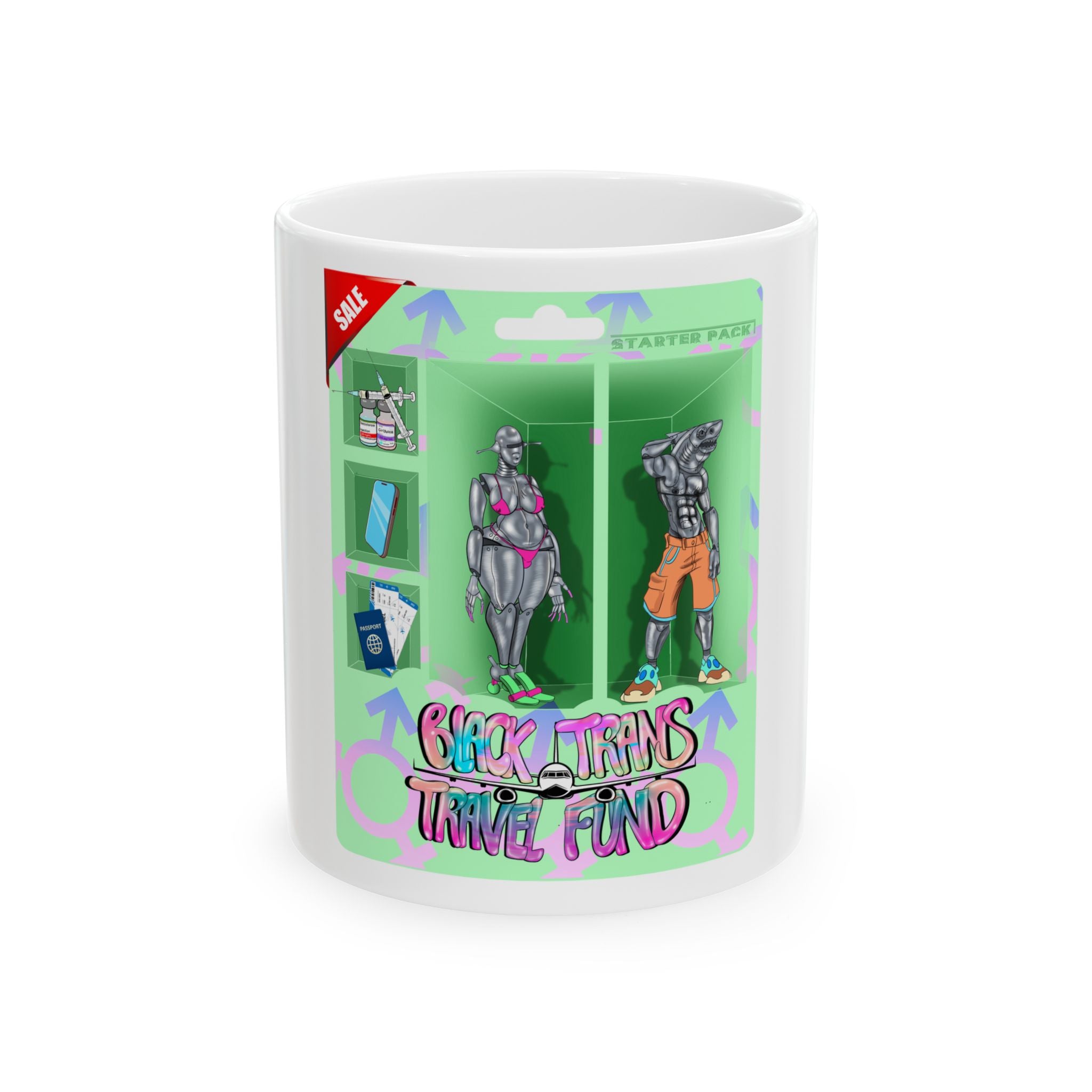 BTTF - Black Trans Travel Fund Coffee Mug (11 or 15 oz)