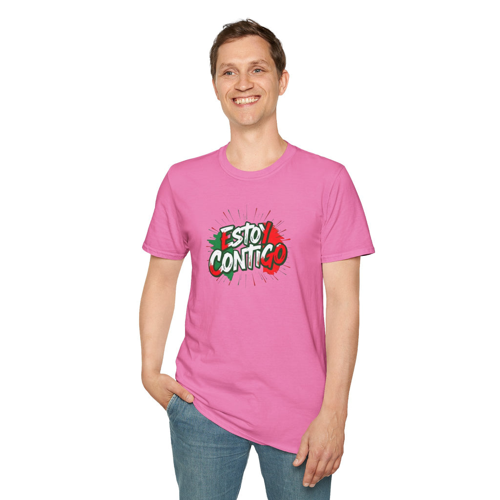 Estoy Contigo (I Am With You) Los inmigrantes hacen grande a Estados Unidos Camiseta unisex de estilo suave Camiseta clásica de protesta