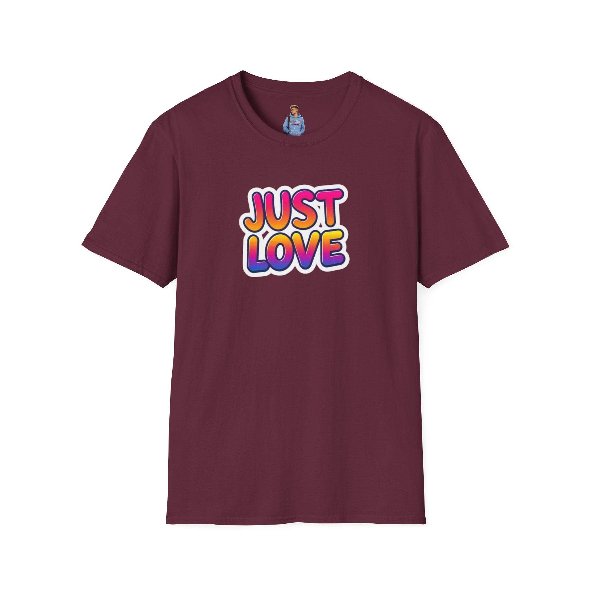 Just Love Unisex Softstyle T-Shirt | Perfect for Pride, Anniversaries, and Everyday Wear