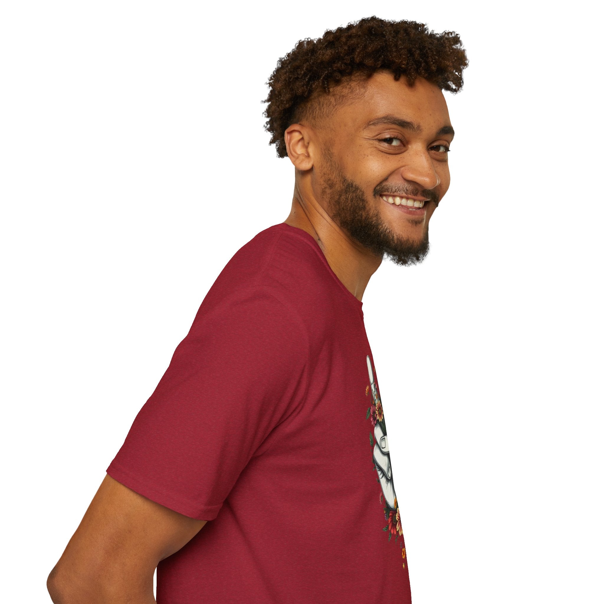 Camiseta unisex de estilo suave Grow Peace: inspiración boho, perfecta para festivales y uso diario