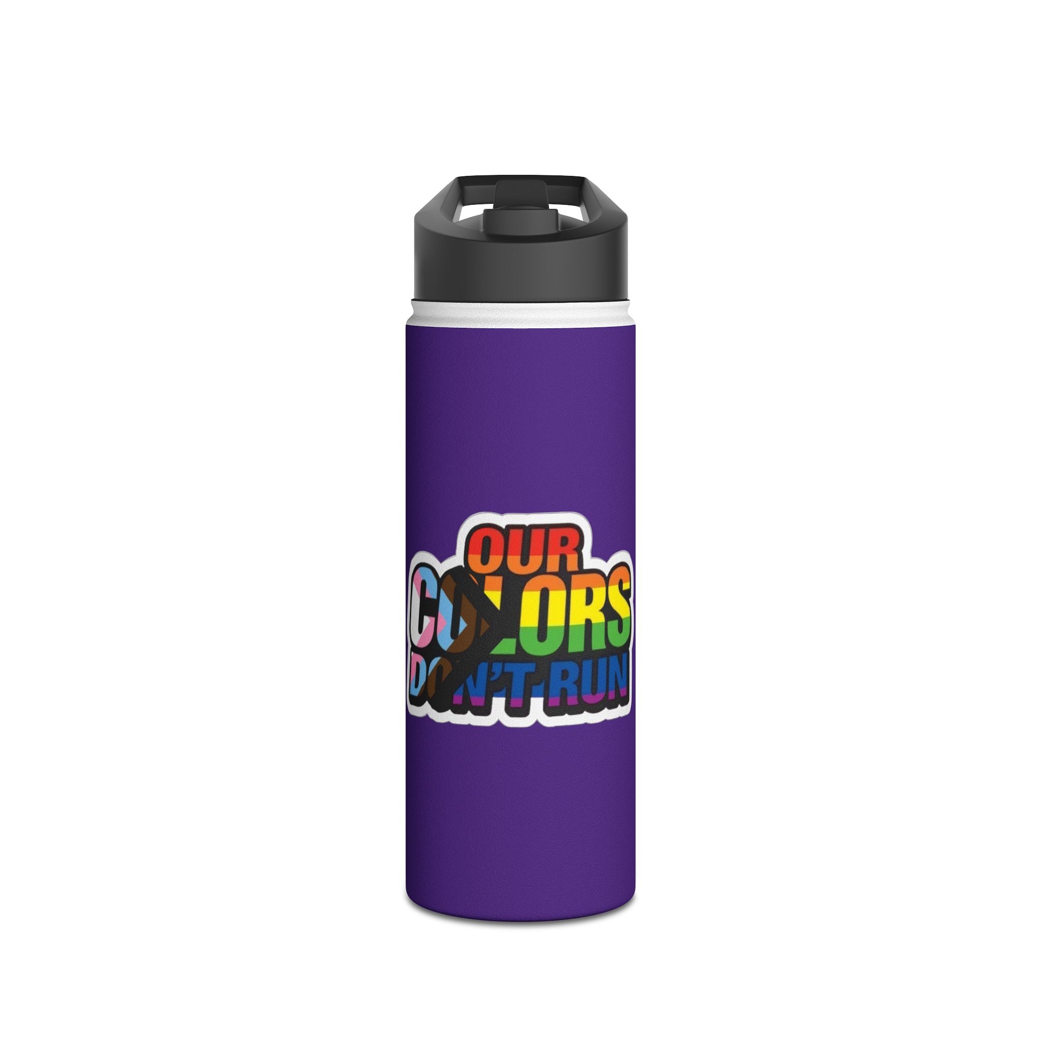 Teaching While Queer Stainless Steel Water Bottle - Perfect for Educators and Allies - EqualiTees.Me