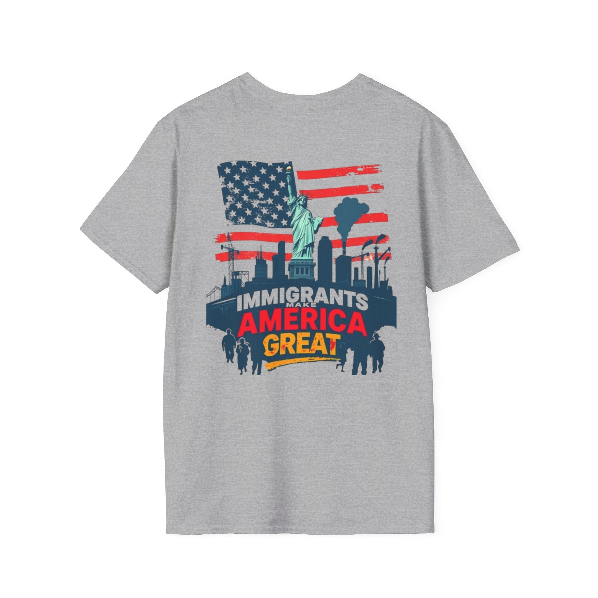 Estoy Contigo (I Am With You) Los inmigrantes hacen grande a Estados Unidos Camiseta unisex de estilo suave Camiseta clásica de protesta