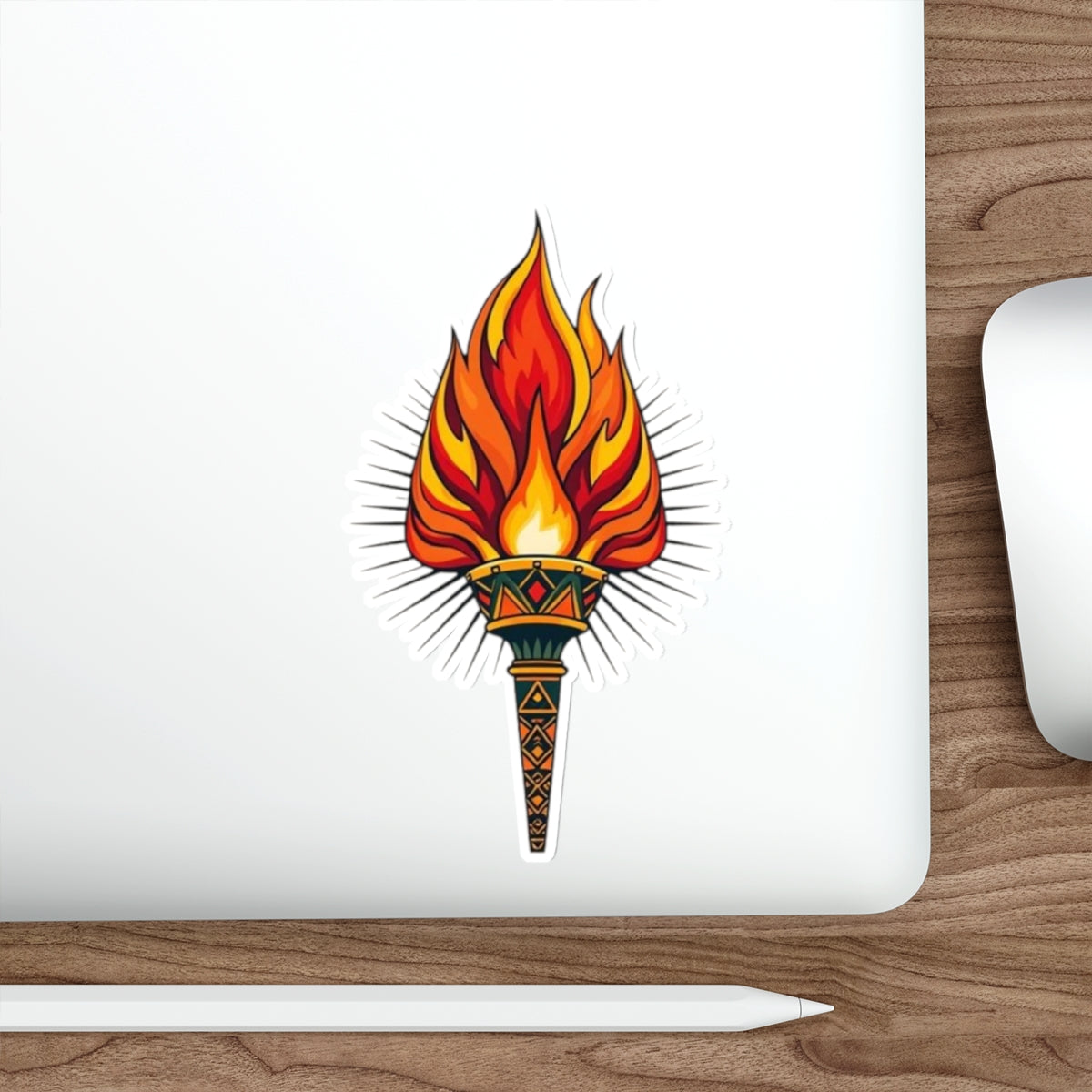Die-Cut Stickers - Torch of Enlightenment - EqualiTees.Me