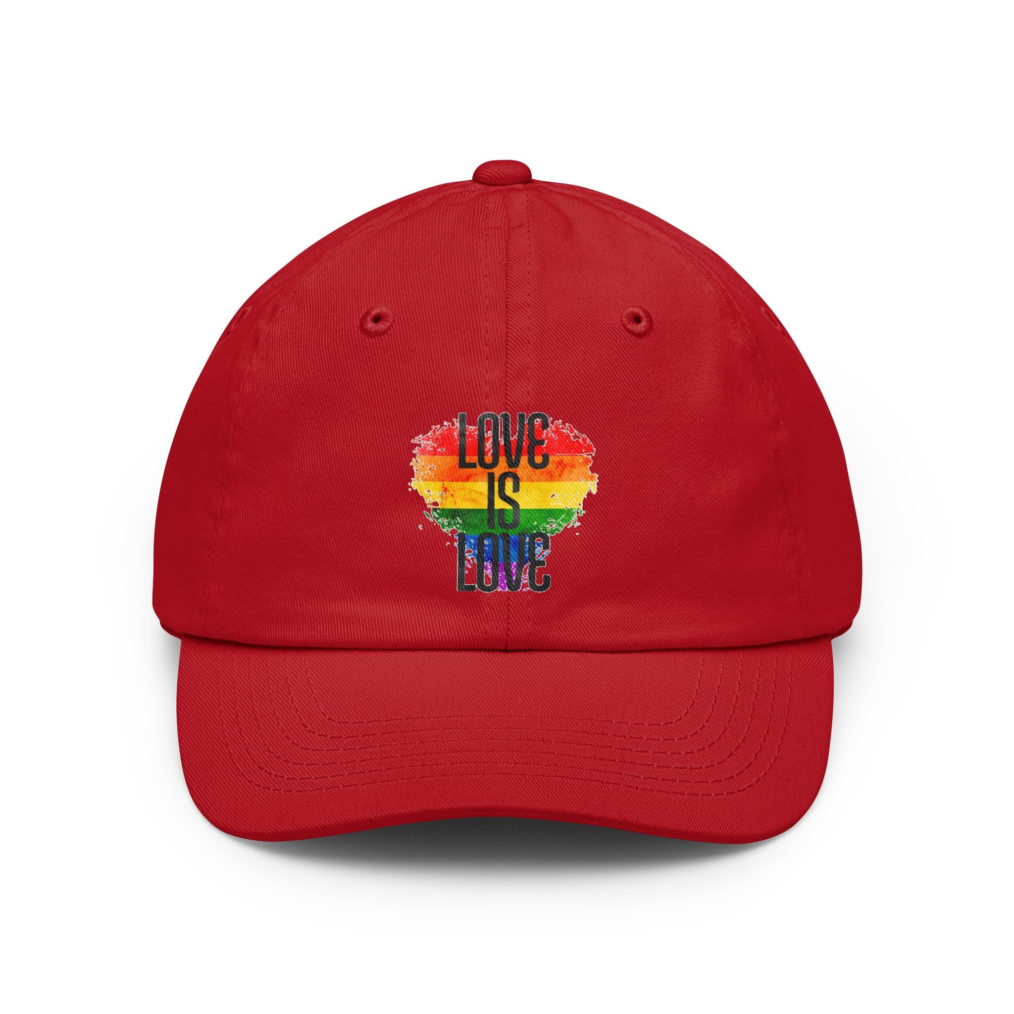 'Love Is Love' Rainbow Heart Pride Cap