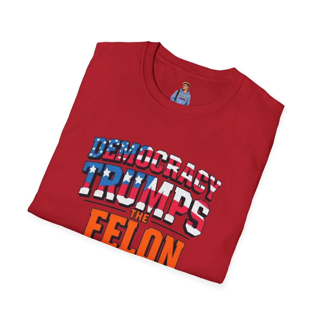 Democracy Trumps the Felon Graphic Tee