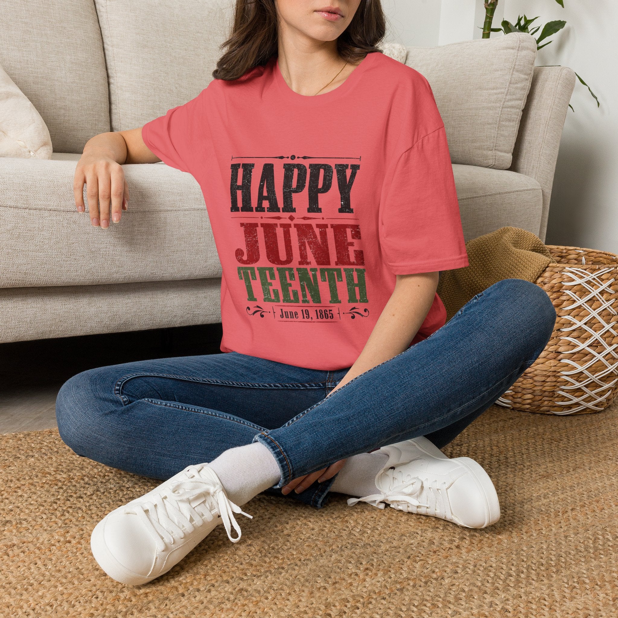 Juneteenth T-Shirt — "Happy Juneteenth" Celebration Tee