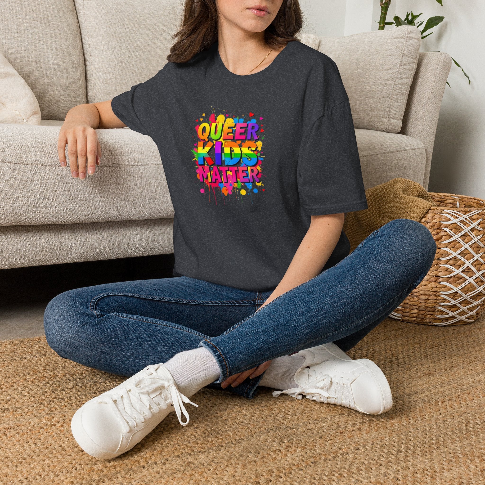 Queer Kids Matter Unisex Softstyle T-Shirt - Celebrate Inclusivity & Pride