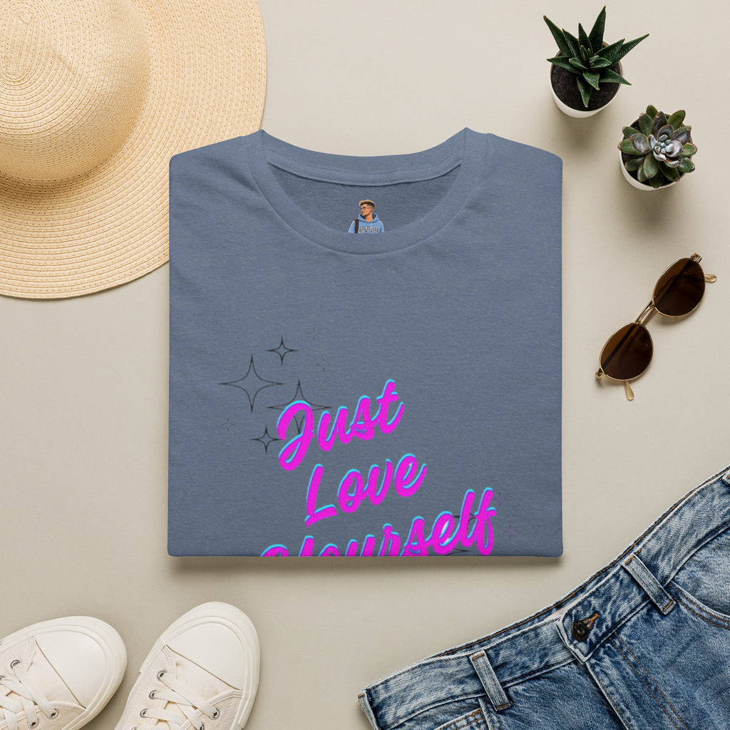 Camiseta unisex de estilo suave "Just Love Yourself": camiseta motivacional para el amor propio