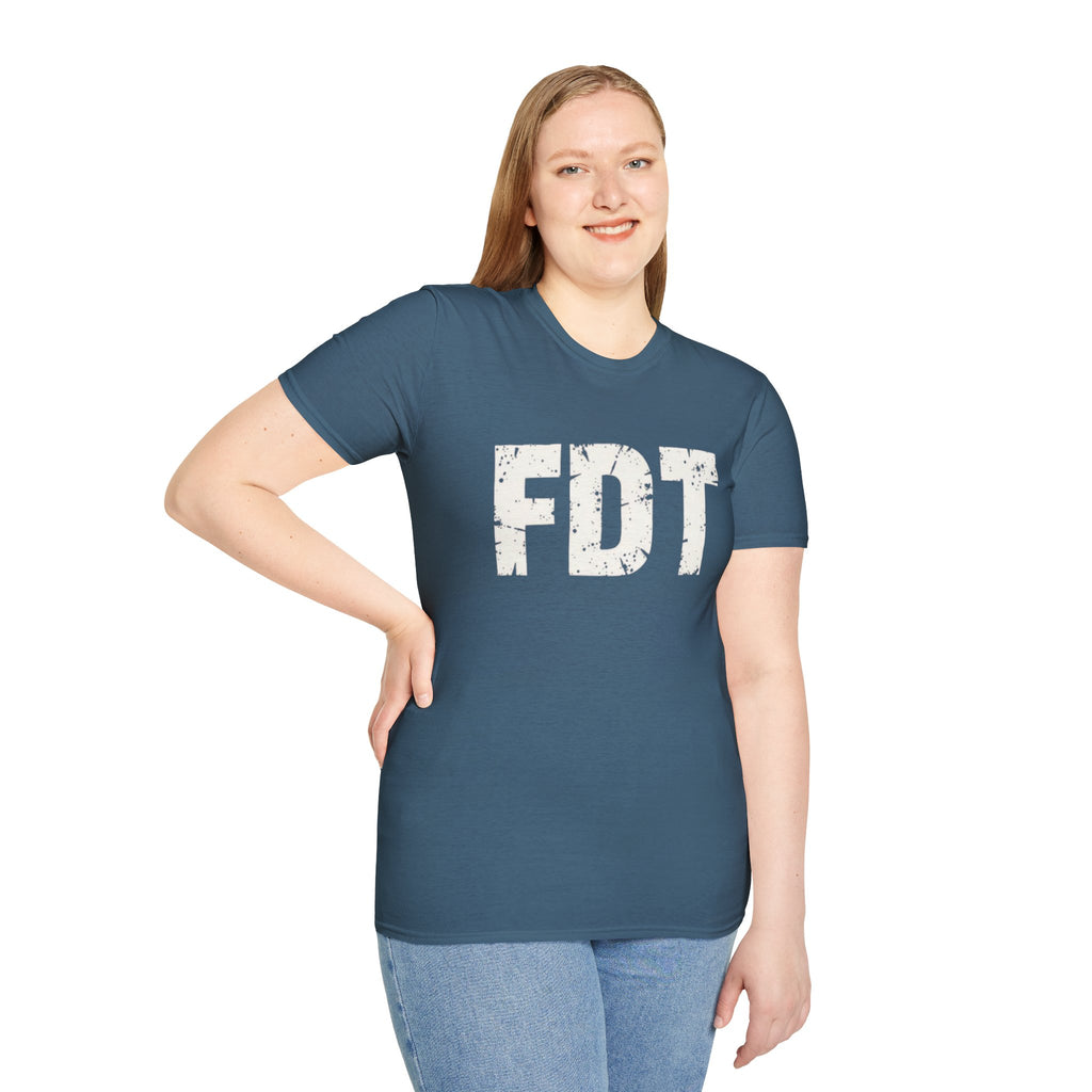 FDT Political Protest Distressed Graphic T-Shirt