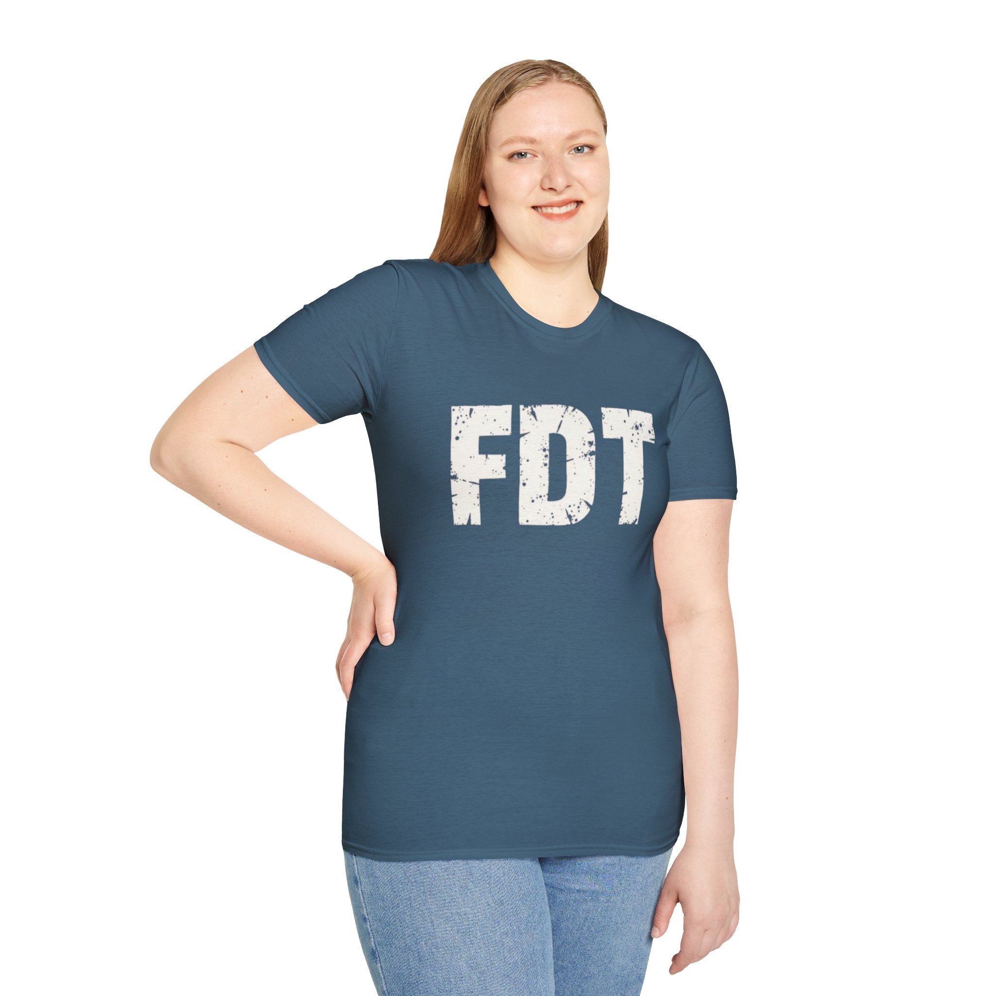 FDT Political Protest Distressed Graphic T-Shirt