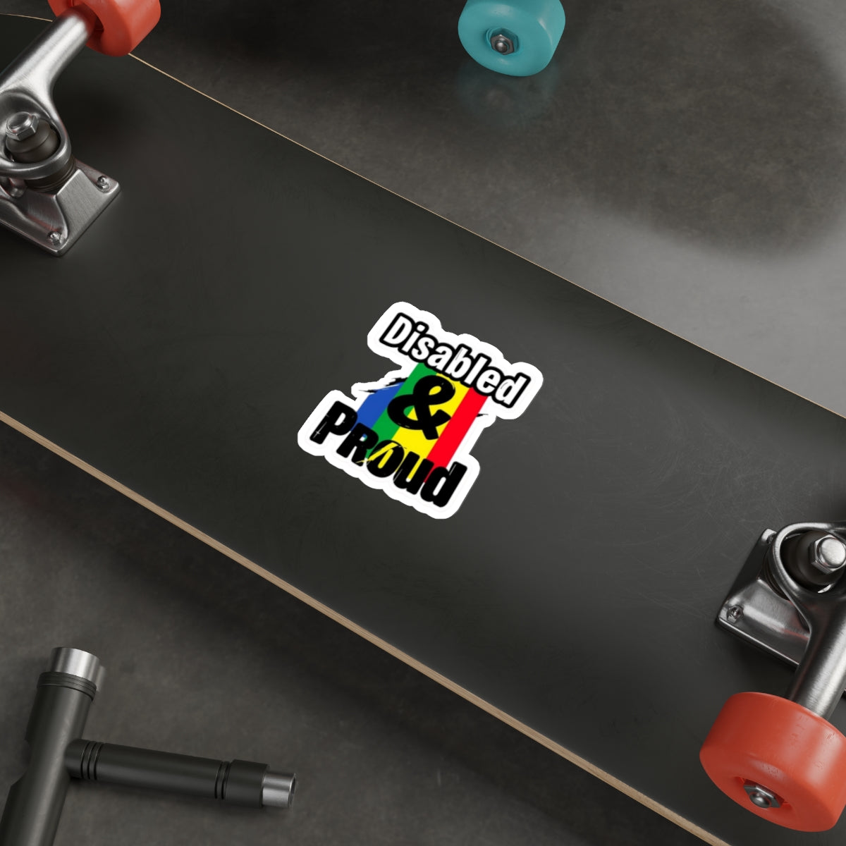 Die-Cut Stickers - DISABLED & PROUD - EqualiTees.Me
