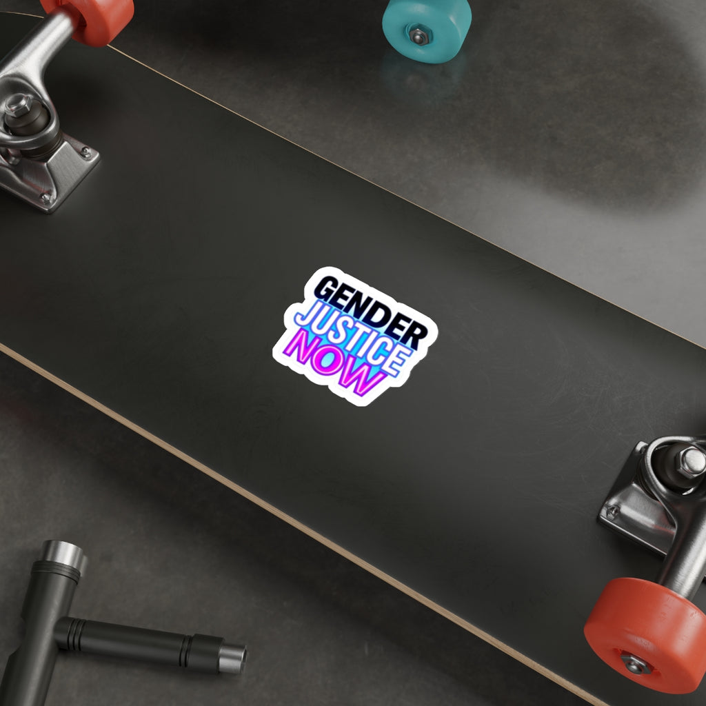 Die-Cut Stickers - GENDER JUSTICE NOW - EqualiTees.Me