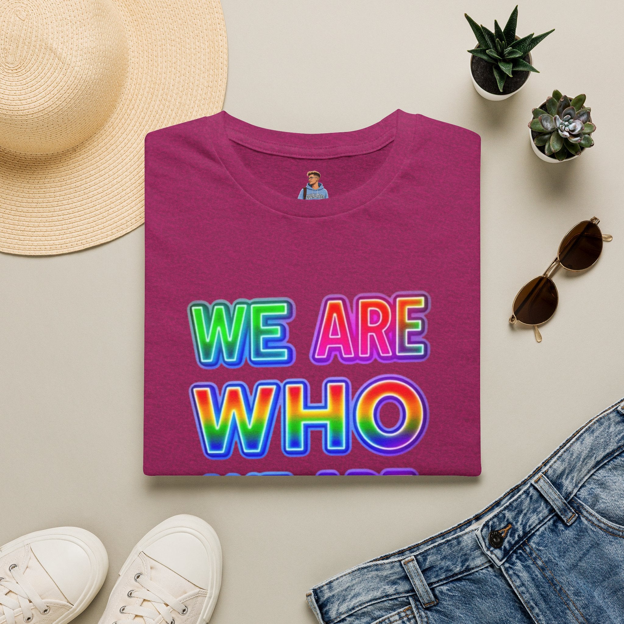 Pride Statement T-Shirt - 'We Are Who We Are' - Unisex Softstyle Tee for Self-Expression