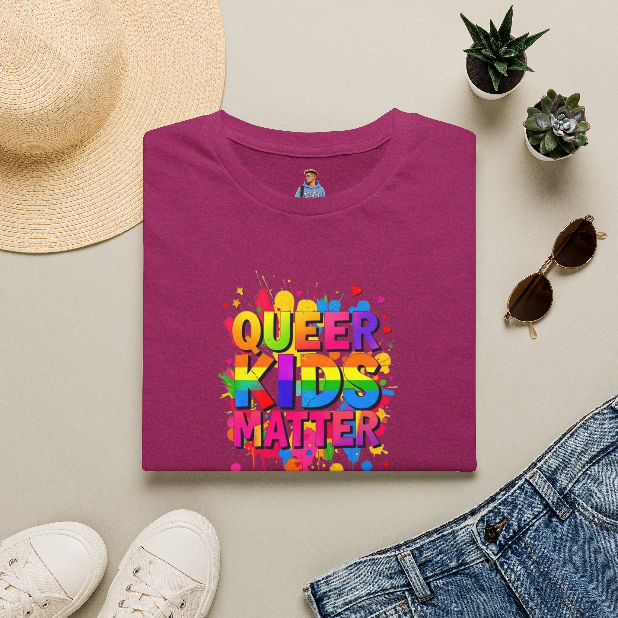 Queer Kids Matter Unisex Softstyle T-Shirt - Celebrate Inclusivity & Pride