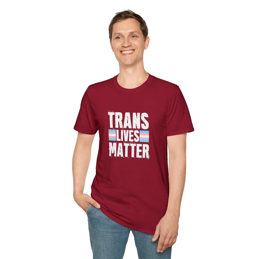 Trans Lives Matter Unisex Softstyle T-Shirt - Support LGBTQ+ Rights