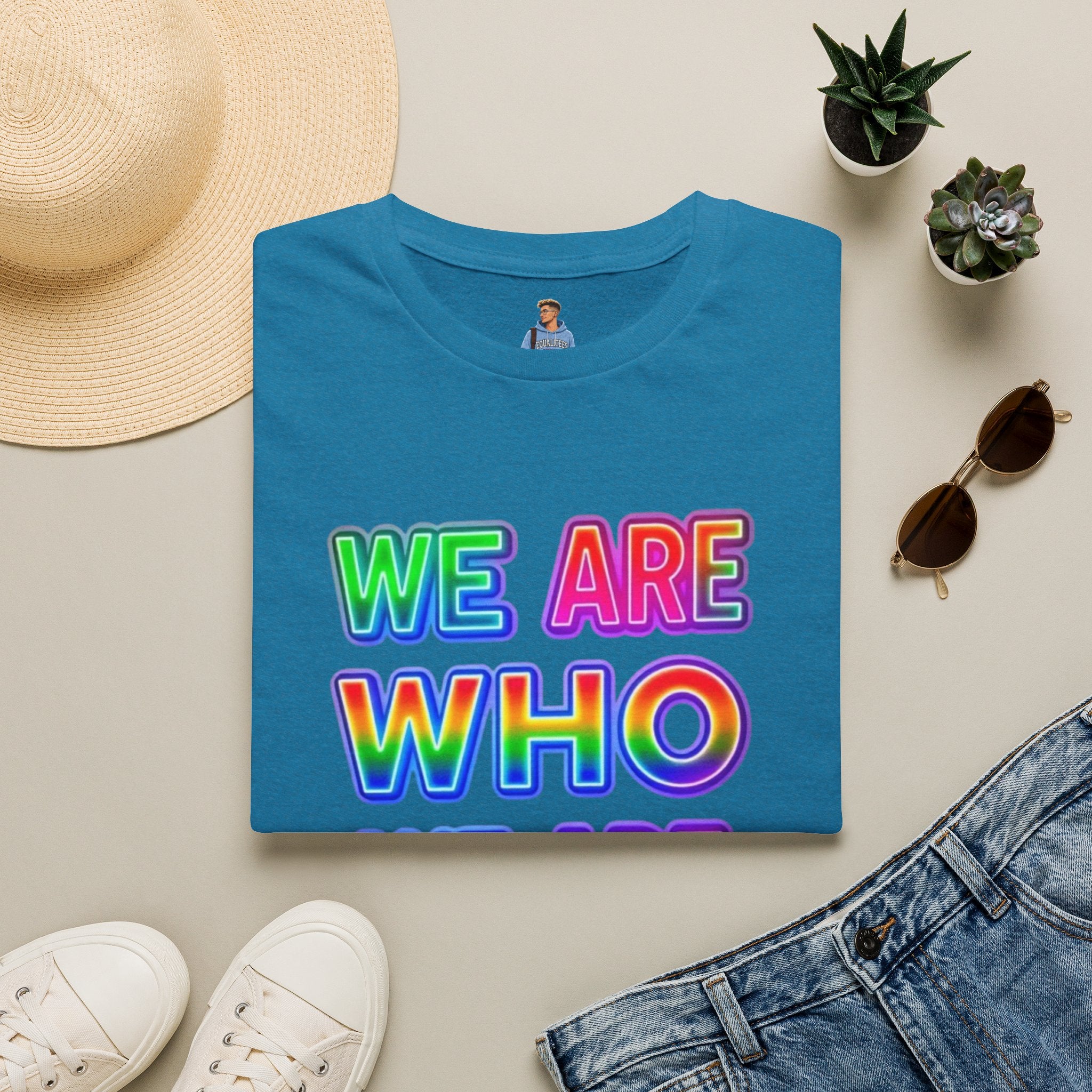 Pride Statement T-Shirt - 'We Are Who We Are' - Unisex Softstyle Tee for Self-Expression