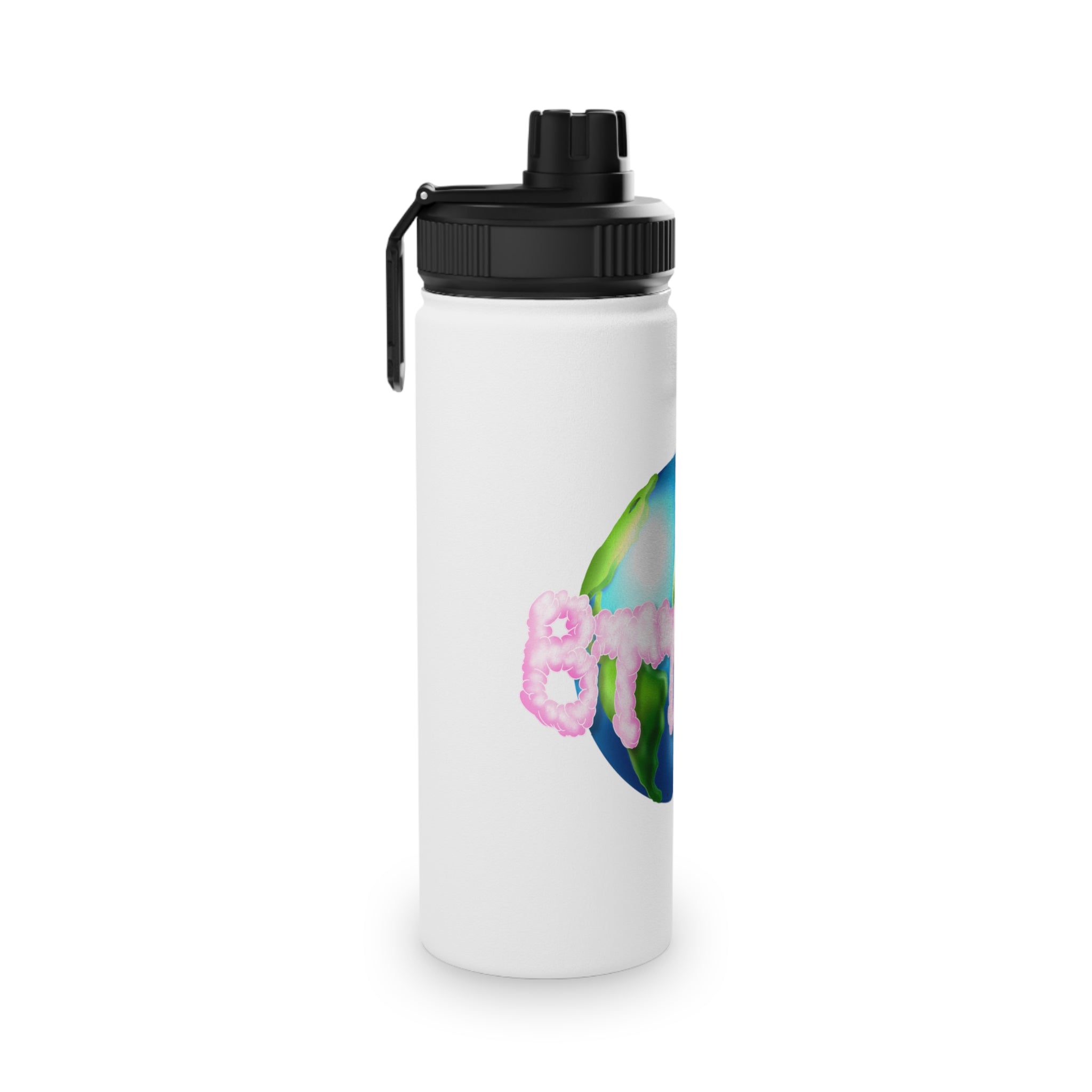 BTTF - Black Trans Travel Fund Logo Stainless Steel Sports Water Bottle