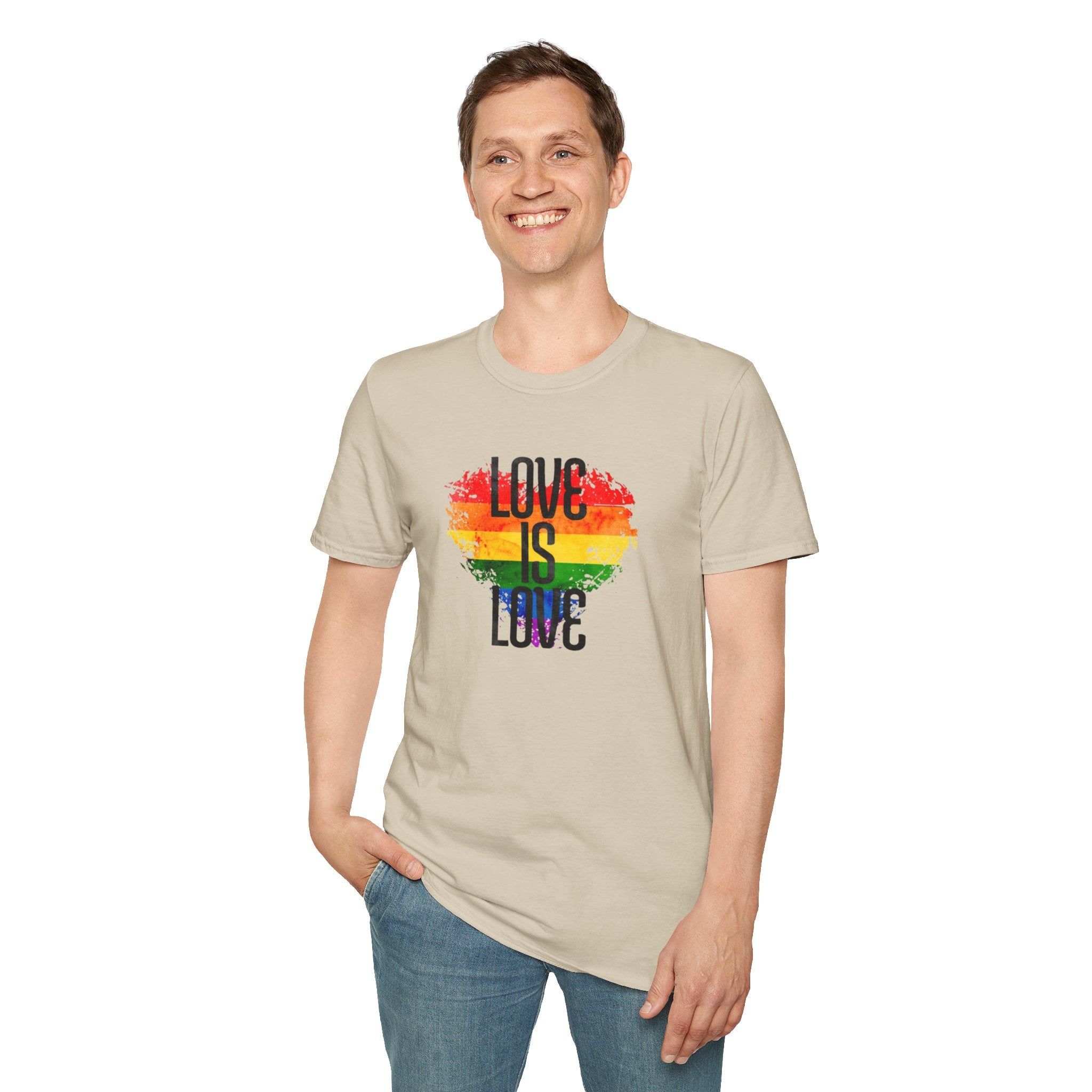 Pride Love Is Love Unisex Softstyle T-Shirt