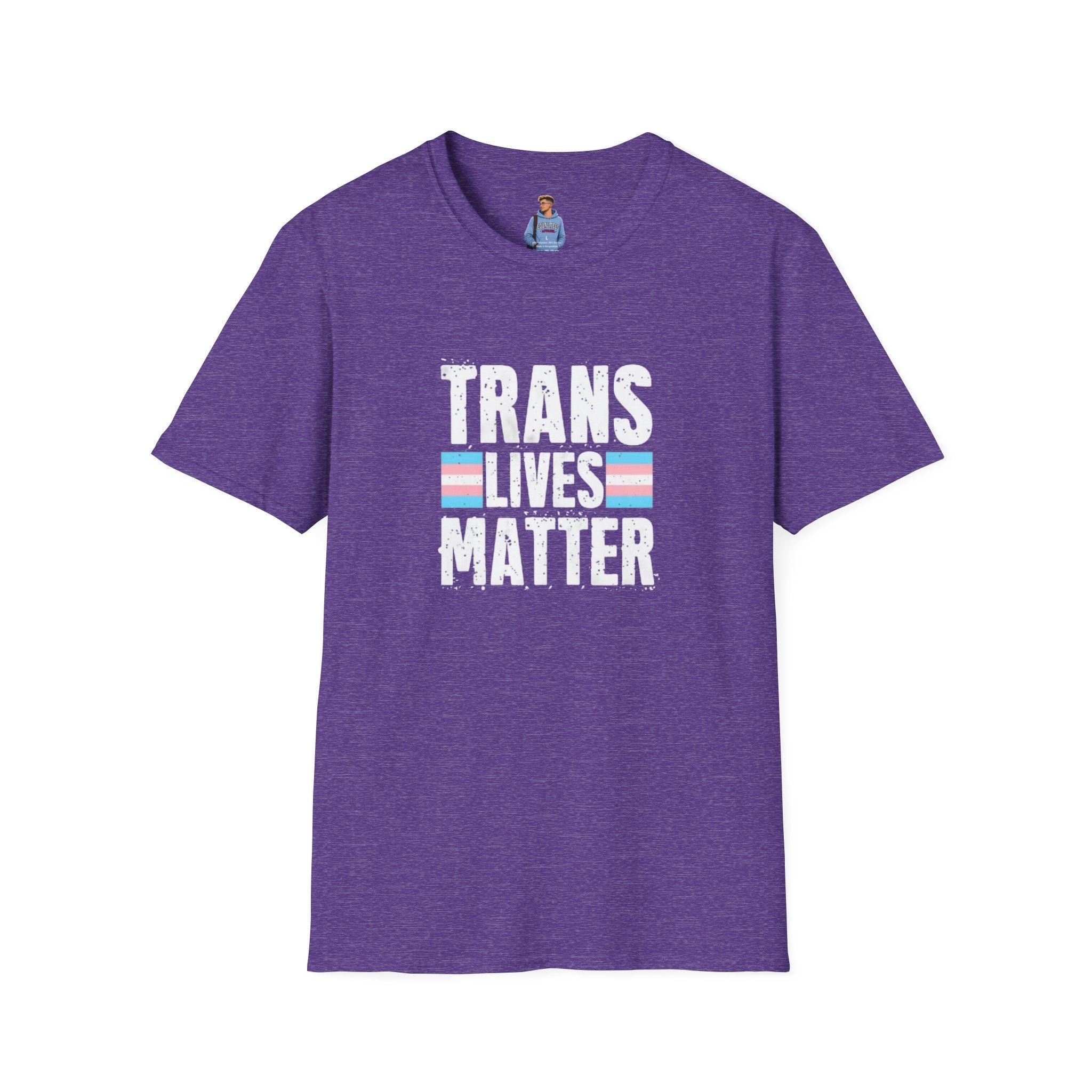 Camiseta unisex de estilo suave Trans Lives Matter: apoya los derechos LGBTQ+