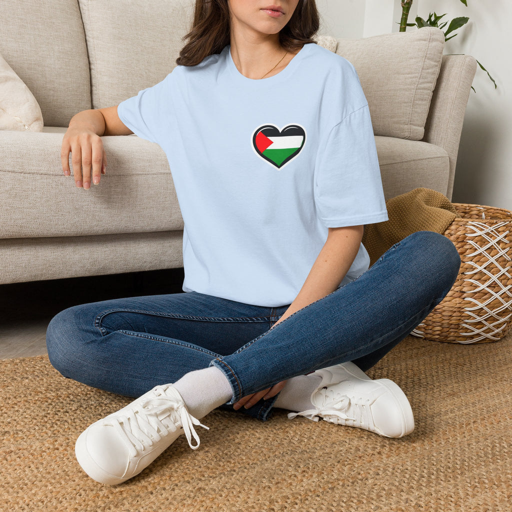 Camiseta unisex de estilo suave: "Apoya a Gaza y todos somos Palestina".