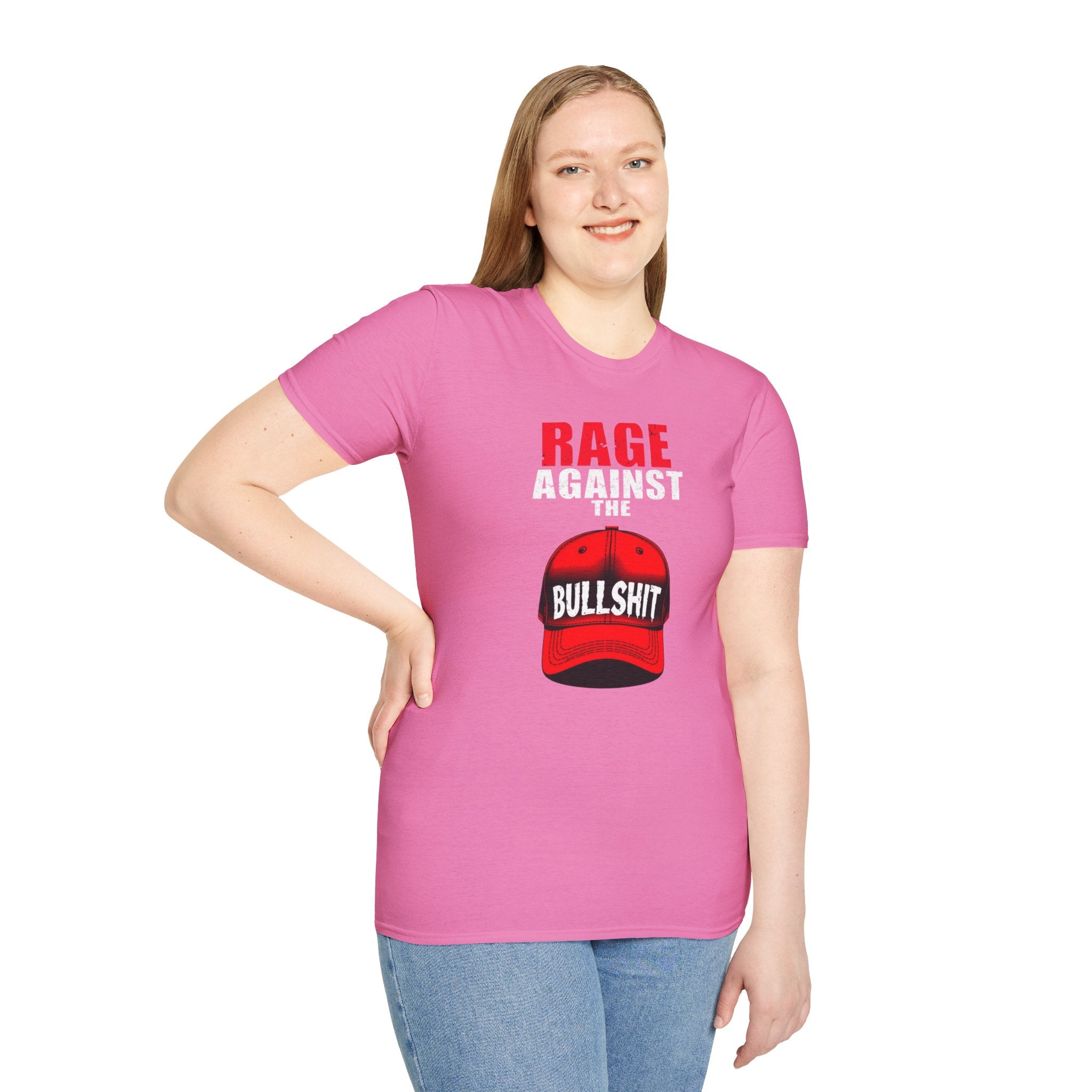 Camiseta unisex Softstyle - Camiseta gráfica "Rage Against the BS"