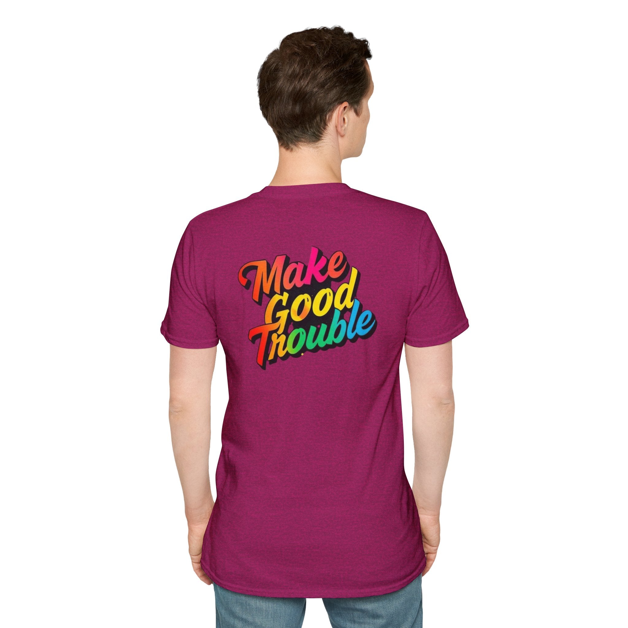 Make Good Trouble' Rainbow T-Shirt