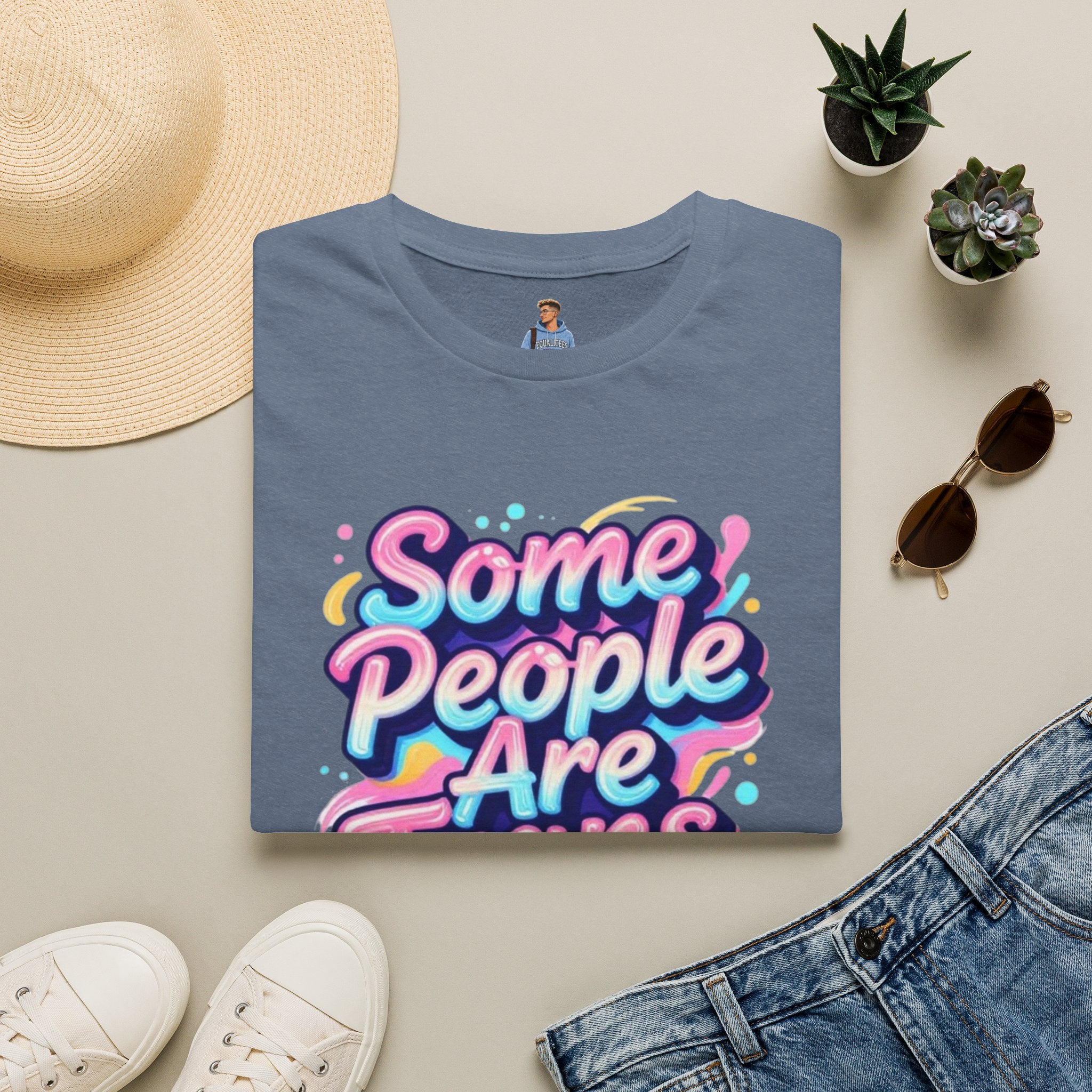 Some People are Trans T-Shirt — "Some People Are Trans. Get Over It." Colorful Pride Tee