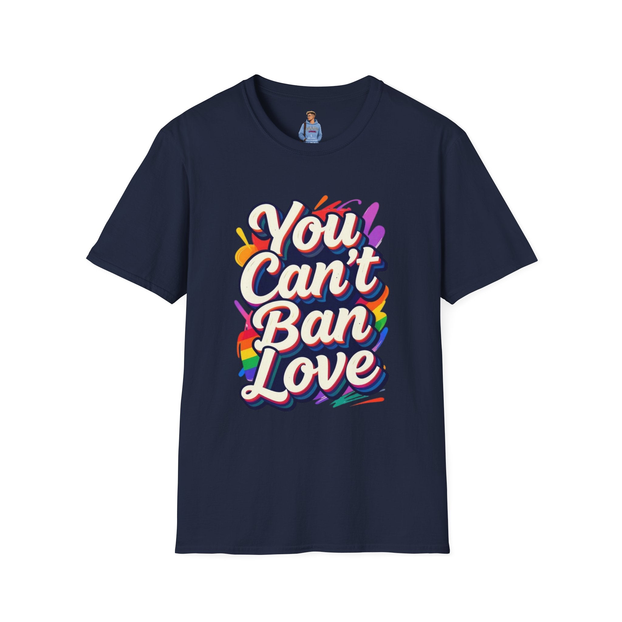 You Can't Ban Love T‑Shirt — Rainbow LGBTQ+ Pride Graphic Tee