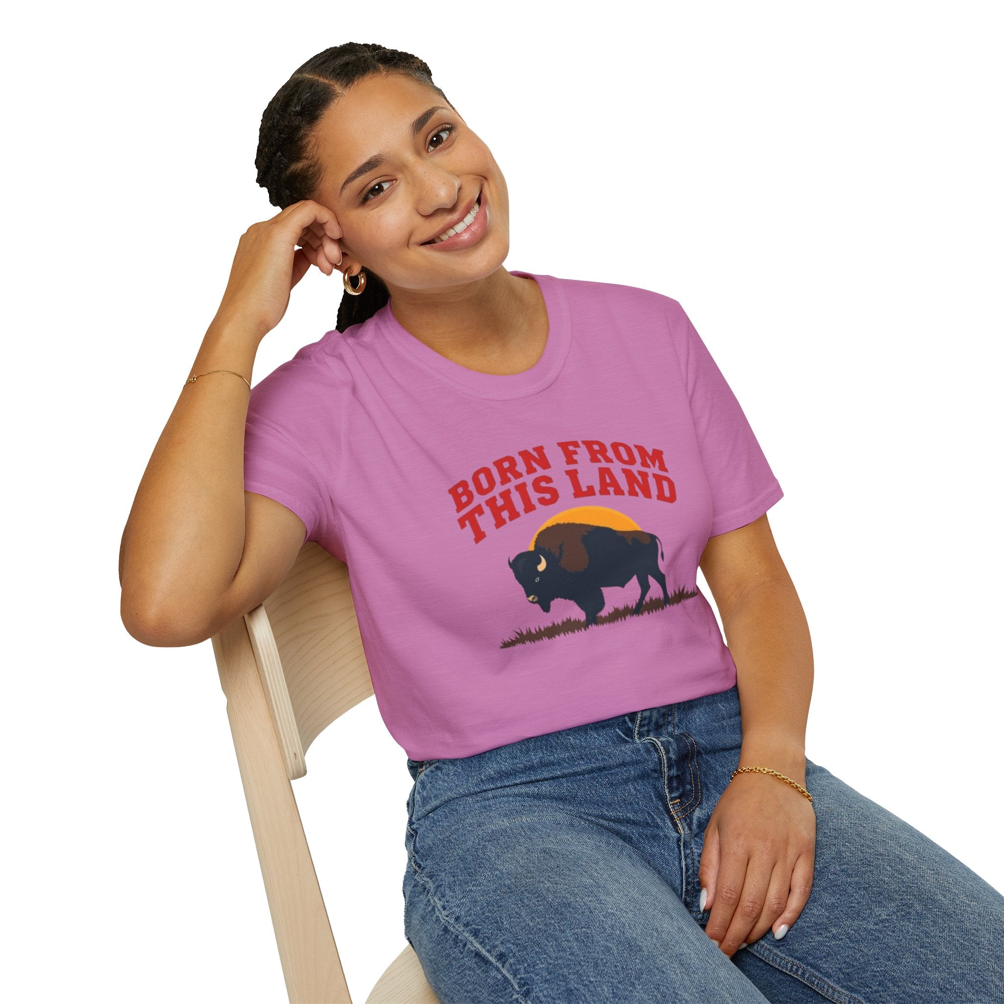 Born From this Land Native and Proud T-Shirt