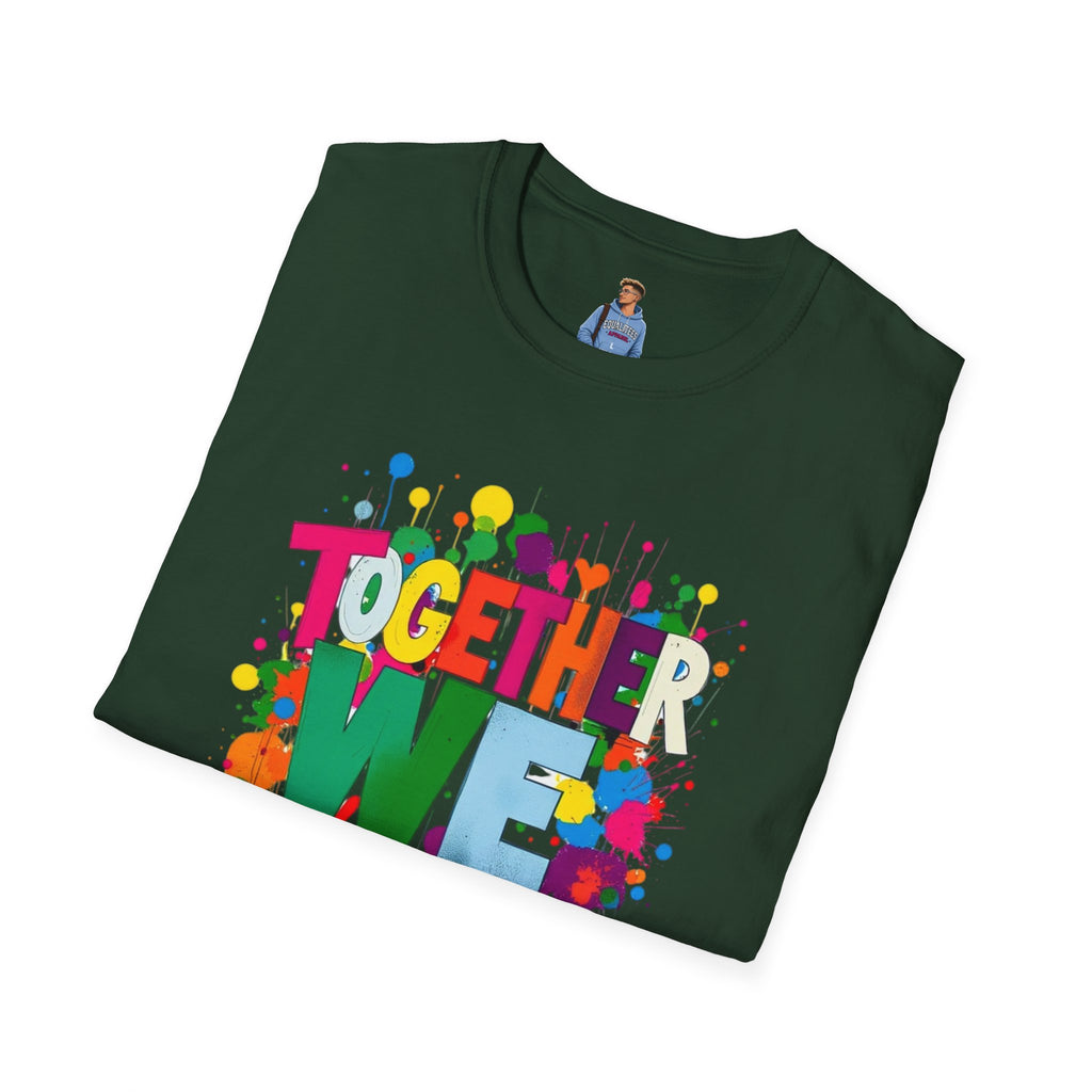 Juntos nos levantamos Camiseta unisex de estilo suave