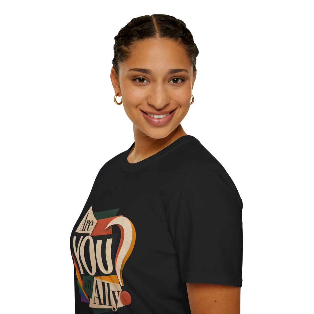 Are You An Ally? T-Shirt — Vintage Pride Ally Tee