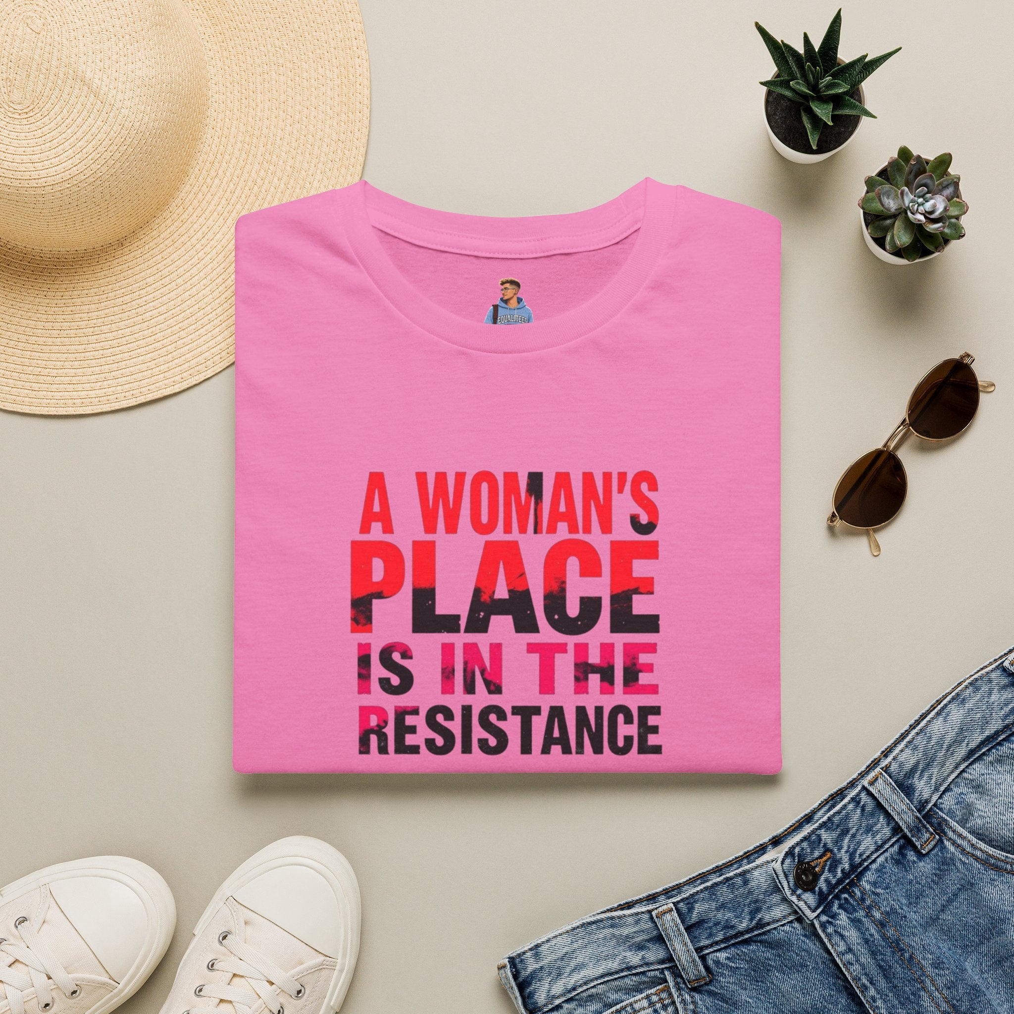 A Woman's Place Is in the Resistance Unisex Softstyle T-Shirt