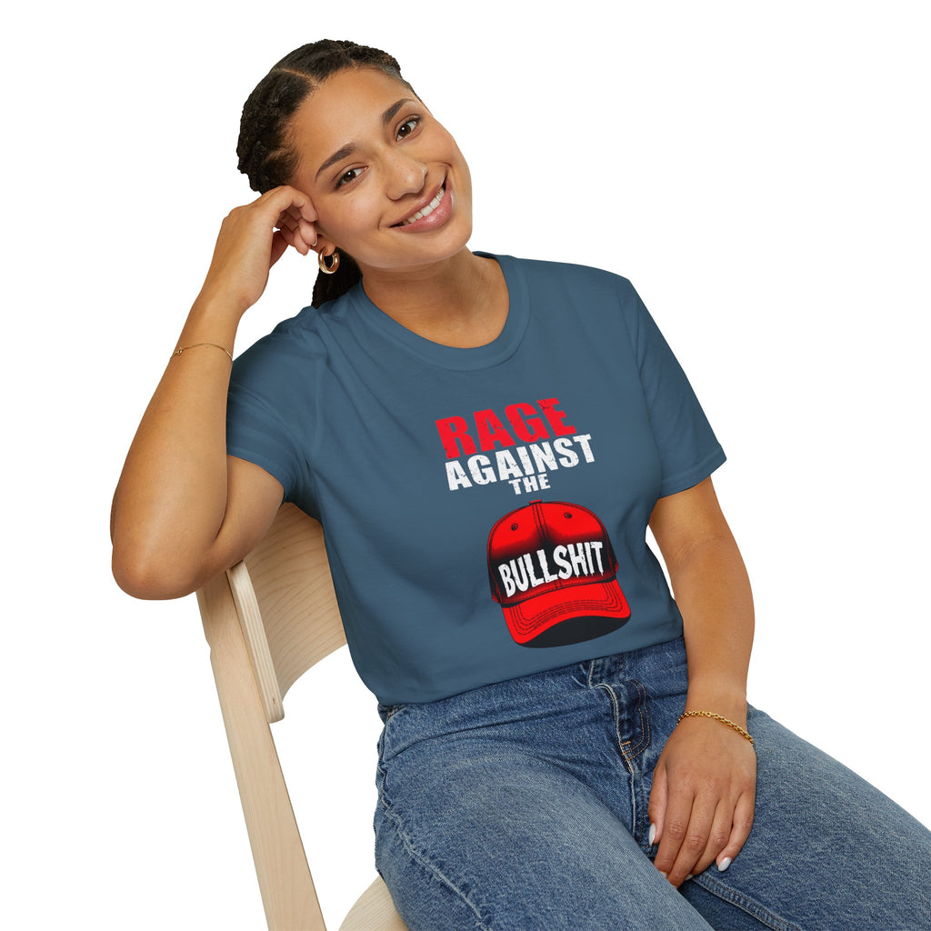 Camiseta unisex Softstyle - Camiseta gráfica "Rage Against the BS"