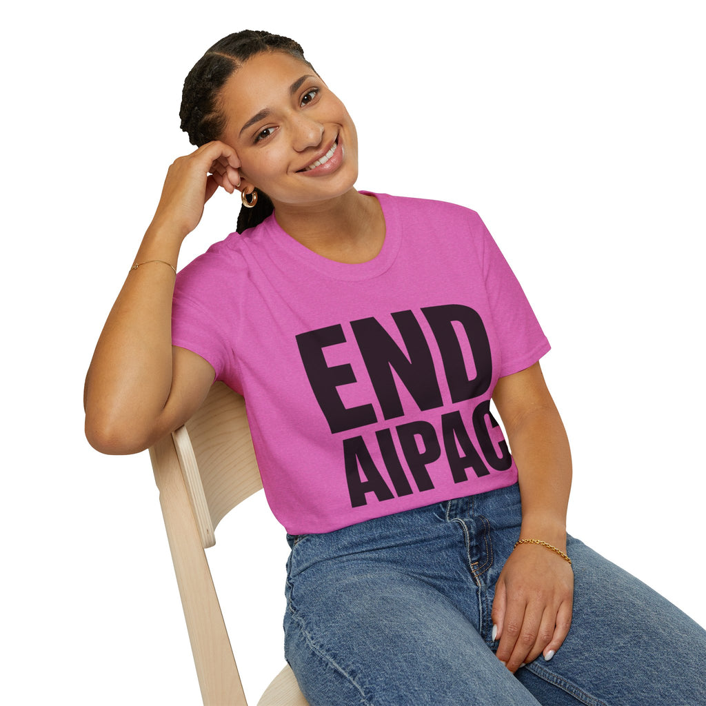 END AIPAC Bold Protest T-Shirt